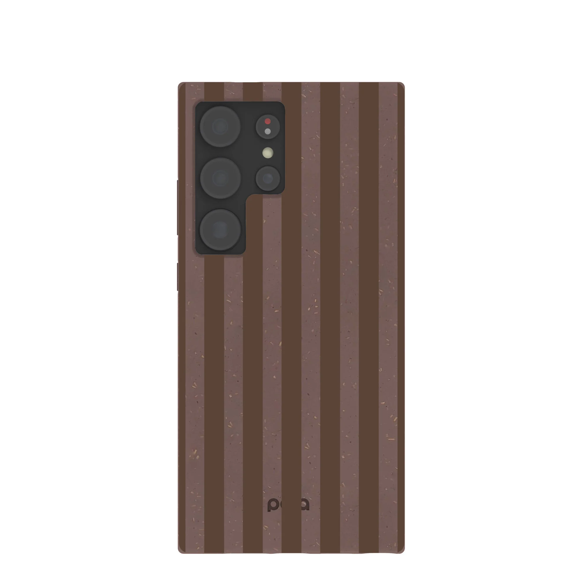 Chocolate Brown Cocoa Stripes Samsung Galaxy S24 Ultra Case