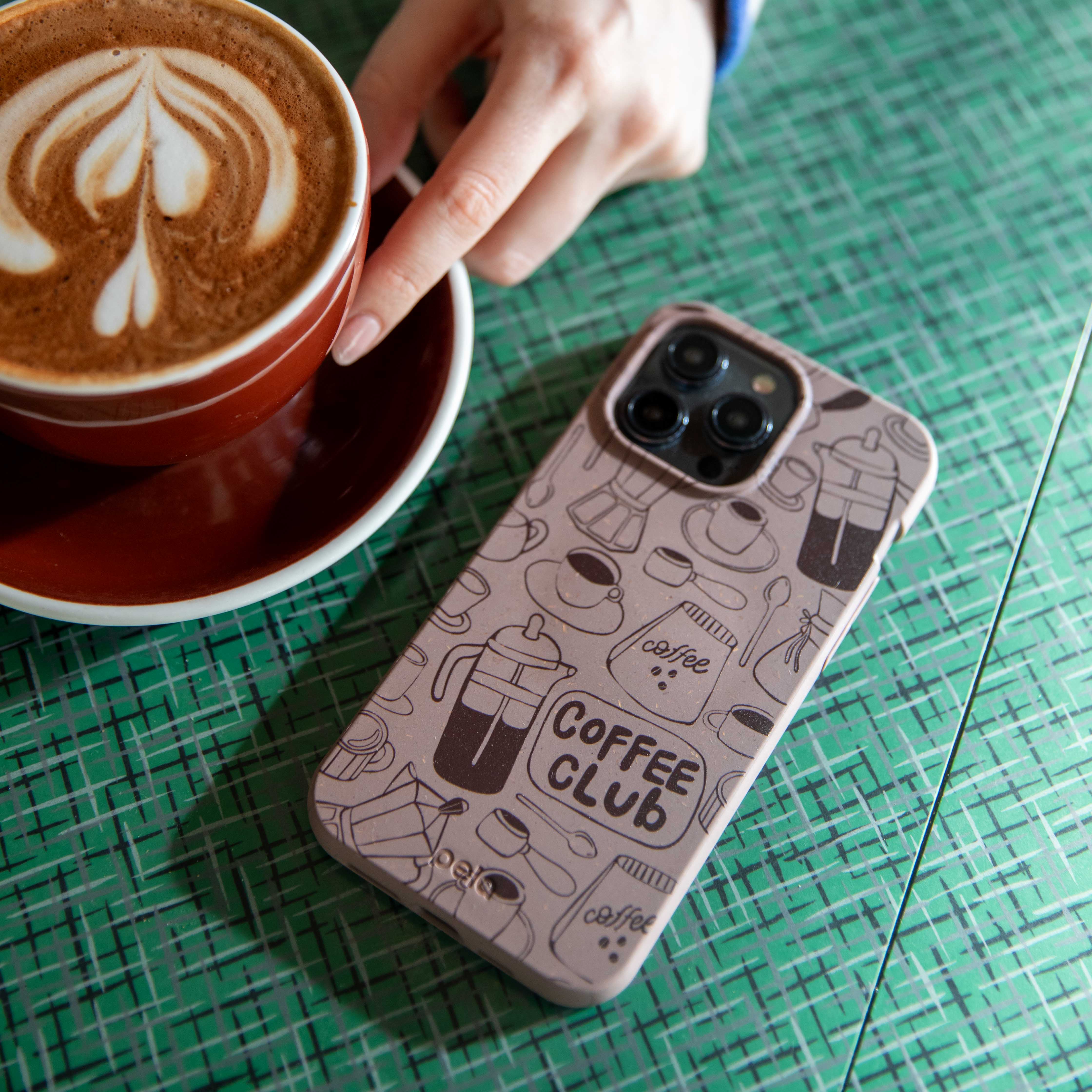 Chocolate Brown Coffee Club iPhone 12 Pro Max Case - Image 2