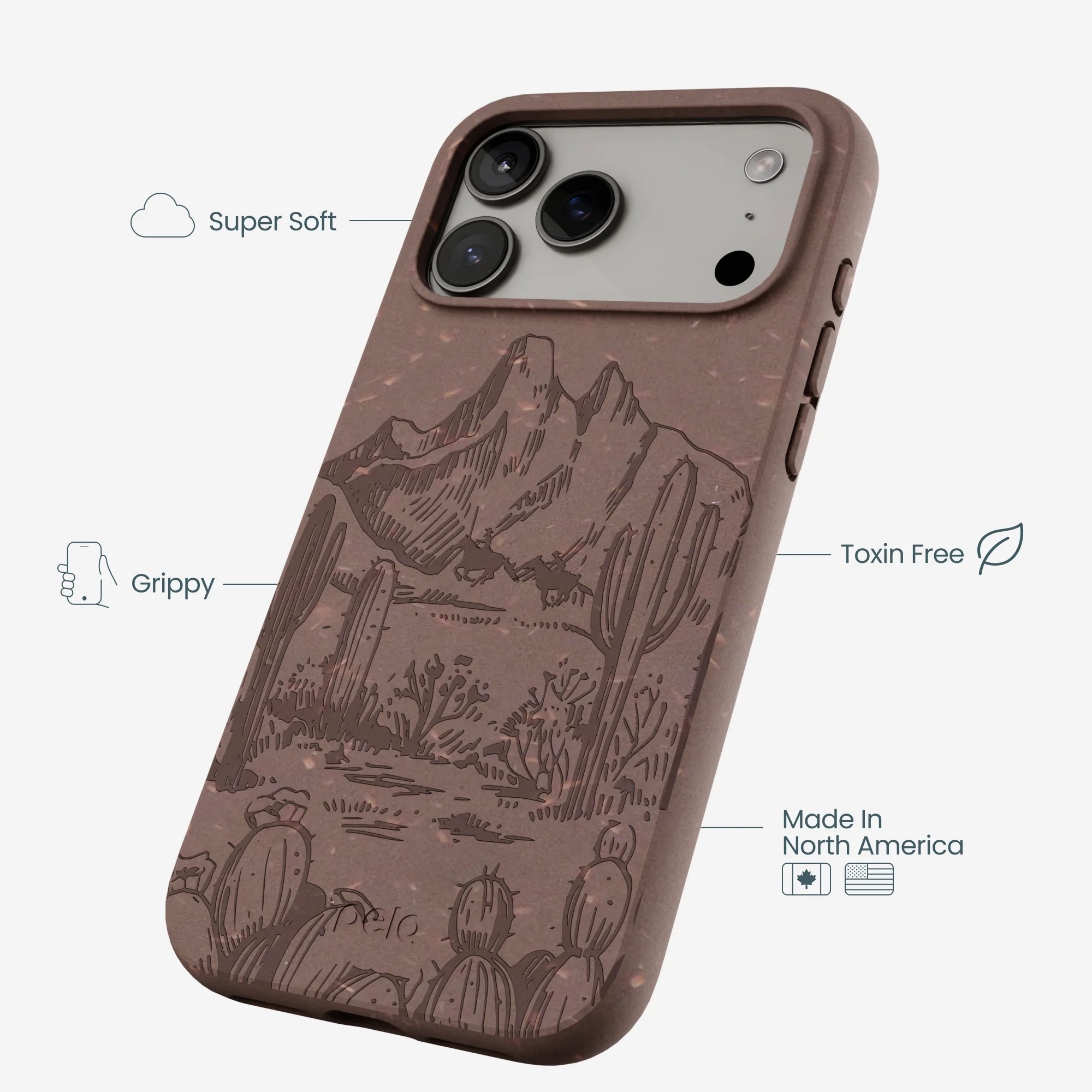 Chocolate Brown Desert Run iPhone 17 Pro Max Case - Image 4