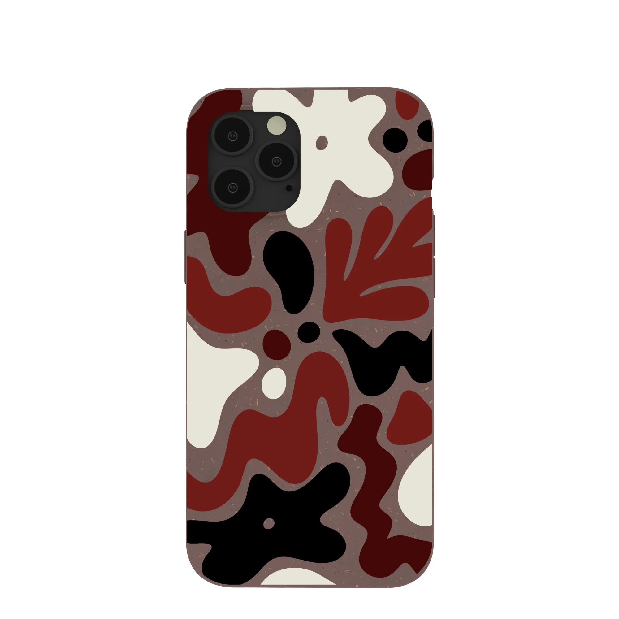 Chocolate Brown Earthy Curves iPhone 12 Pro Max Case