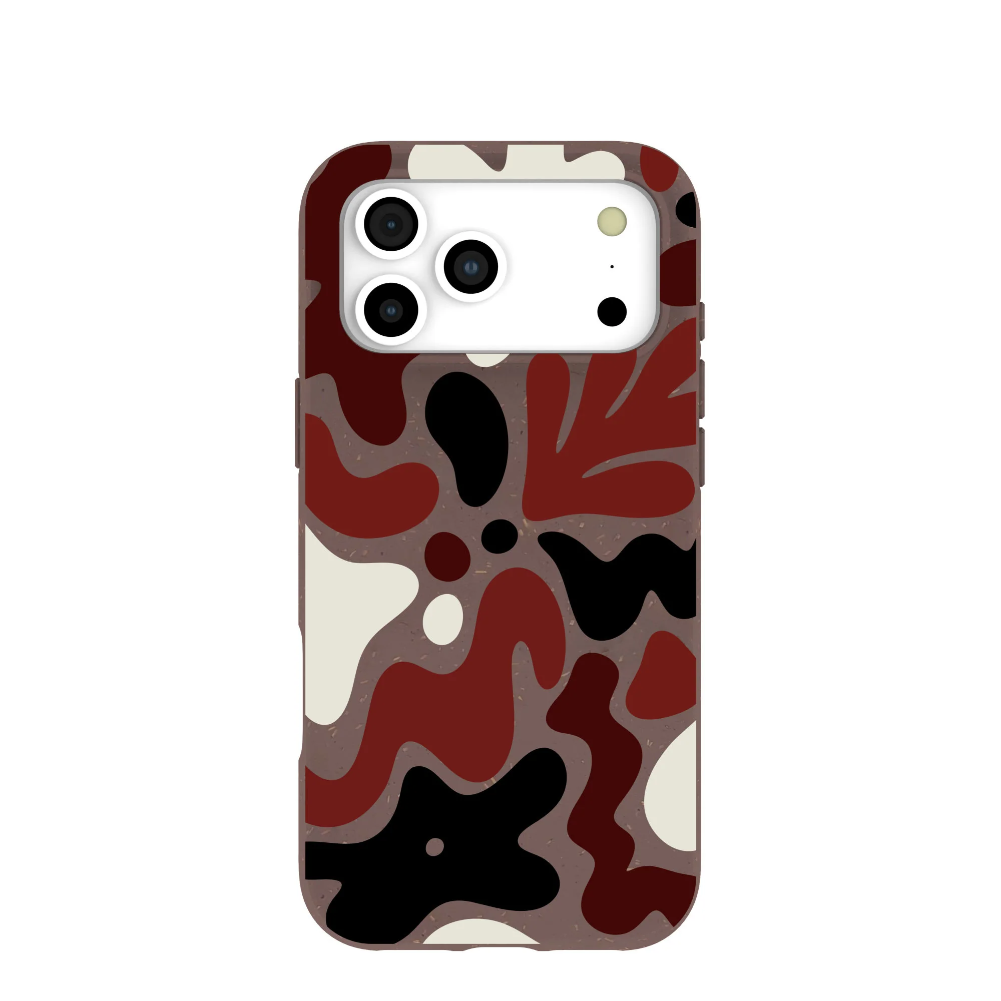 Chocolate Brown Earthy Curves iPhone 17 Pro Max Case