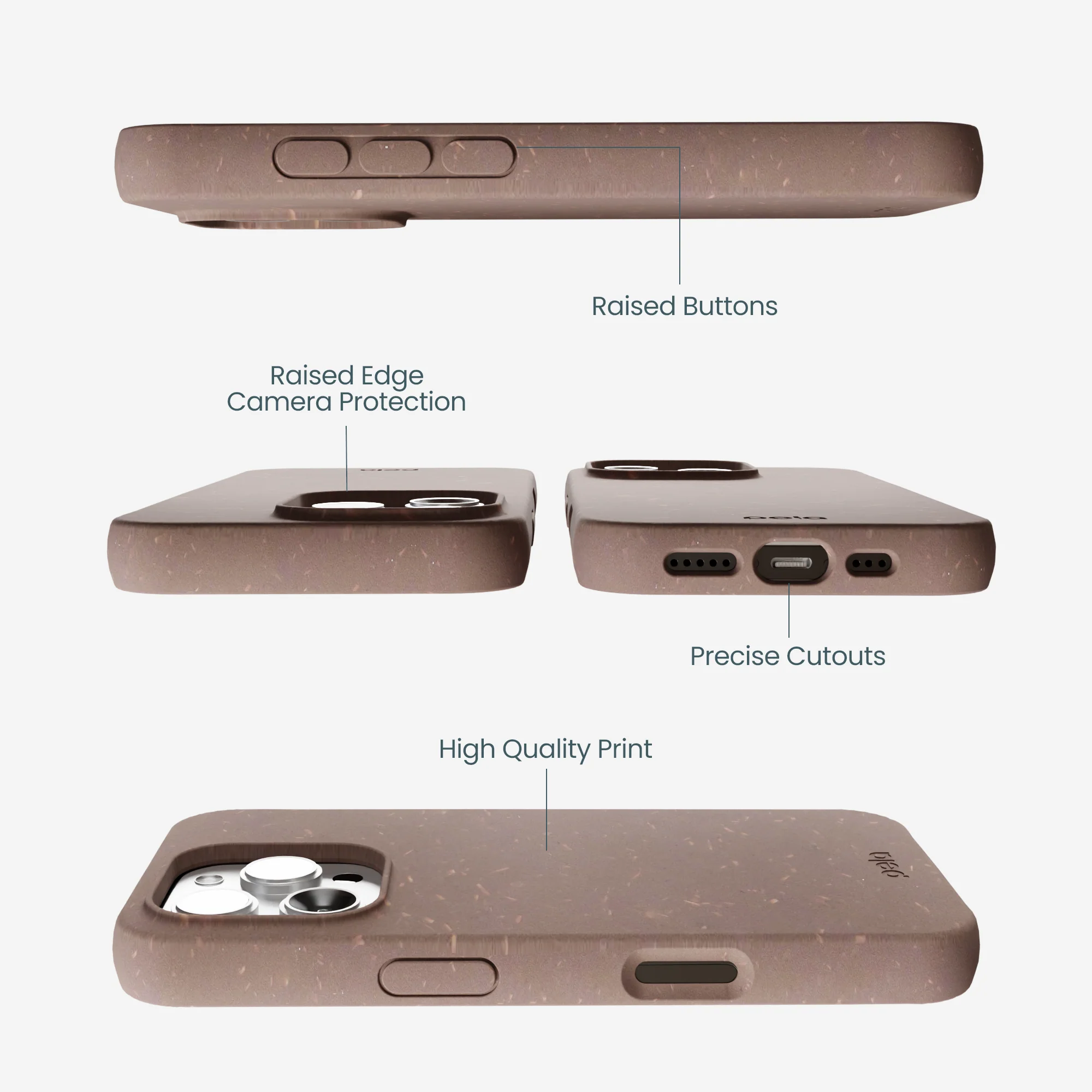 Chocolate Brown iPhone 16 Pro Max Case - Image 3