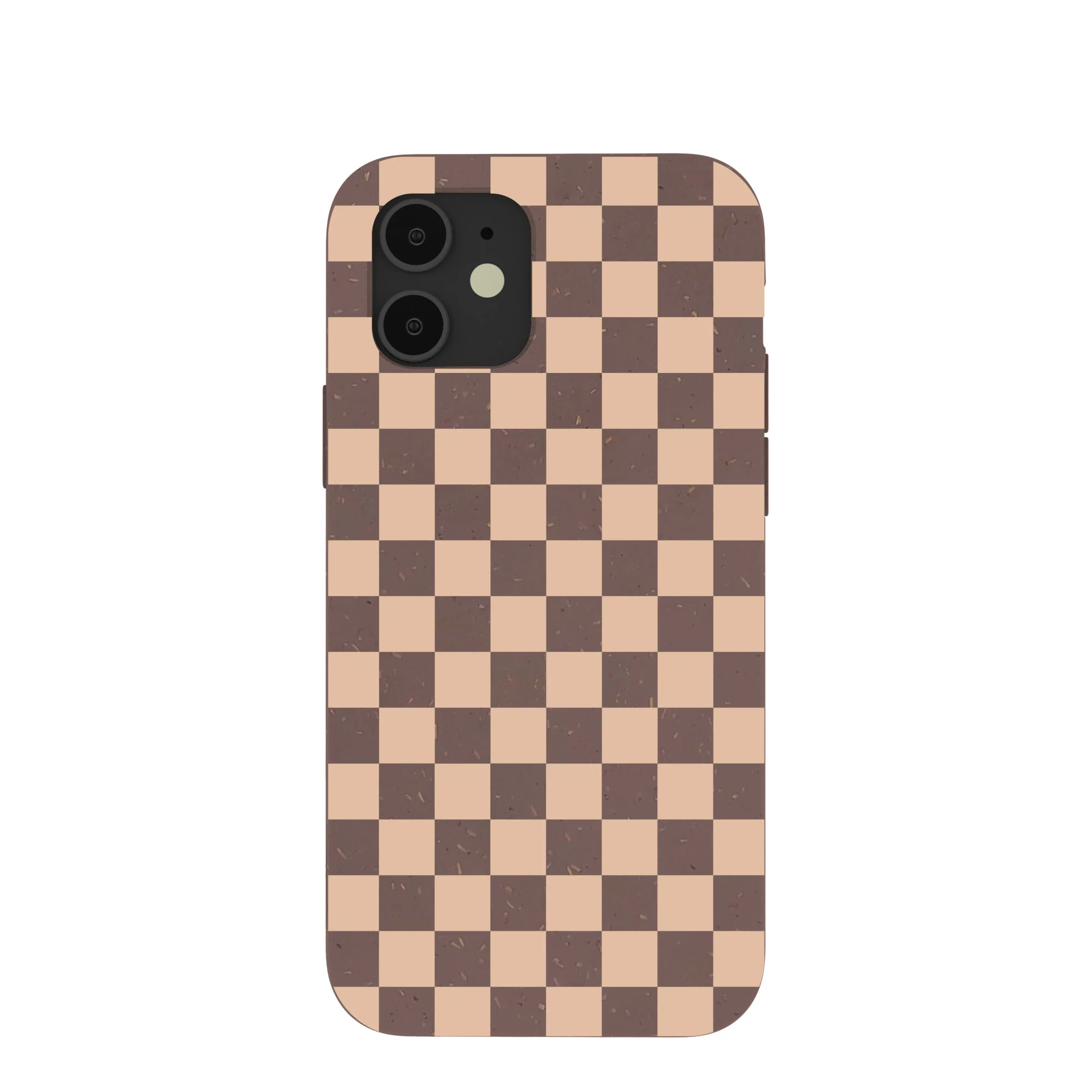 Chocolate Brown Latte Check iPhone 12/ iPhone 12 Pro Case