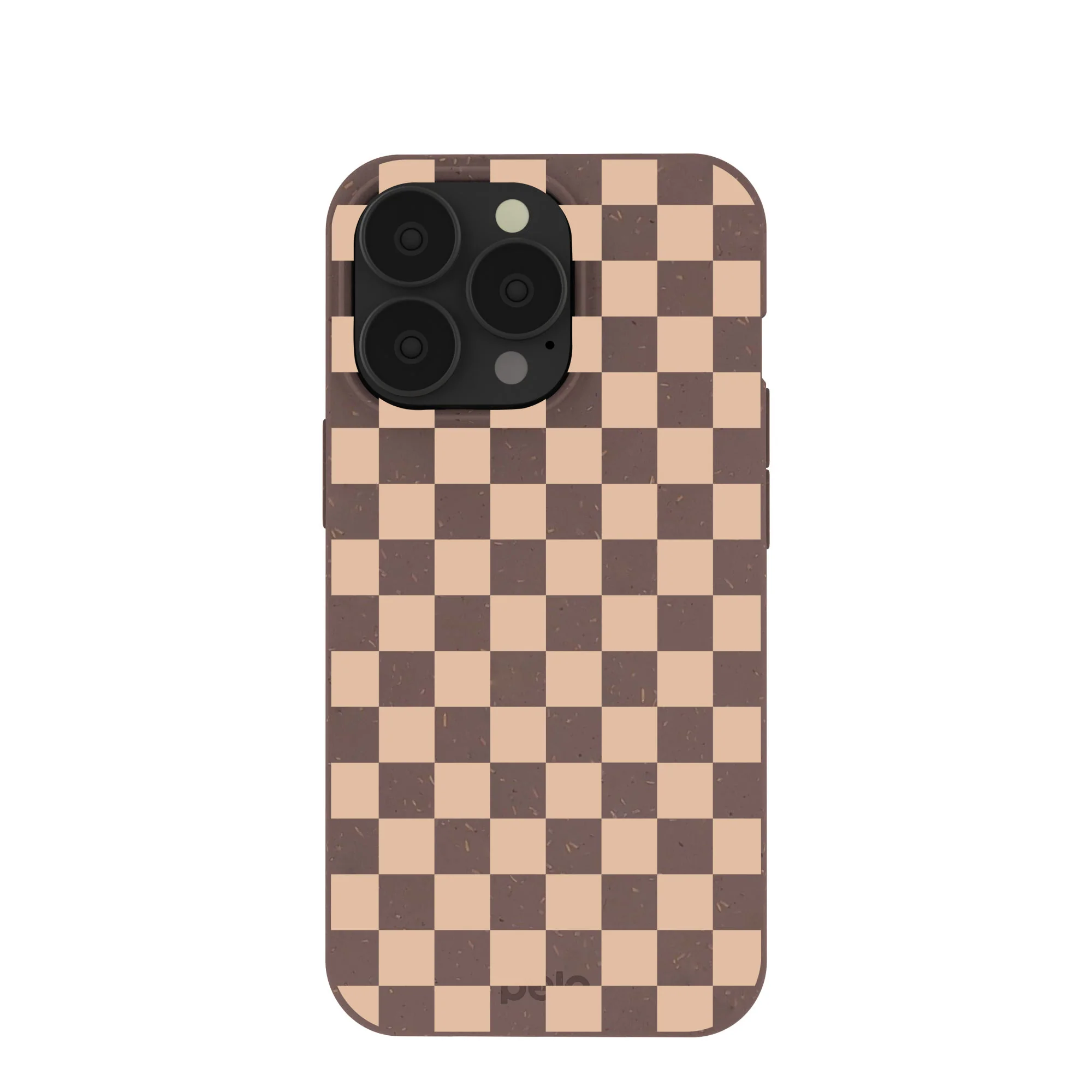 Chocolate Brown Latte Check iPhone 13 Pro Case