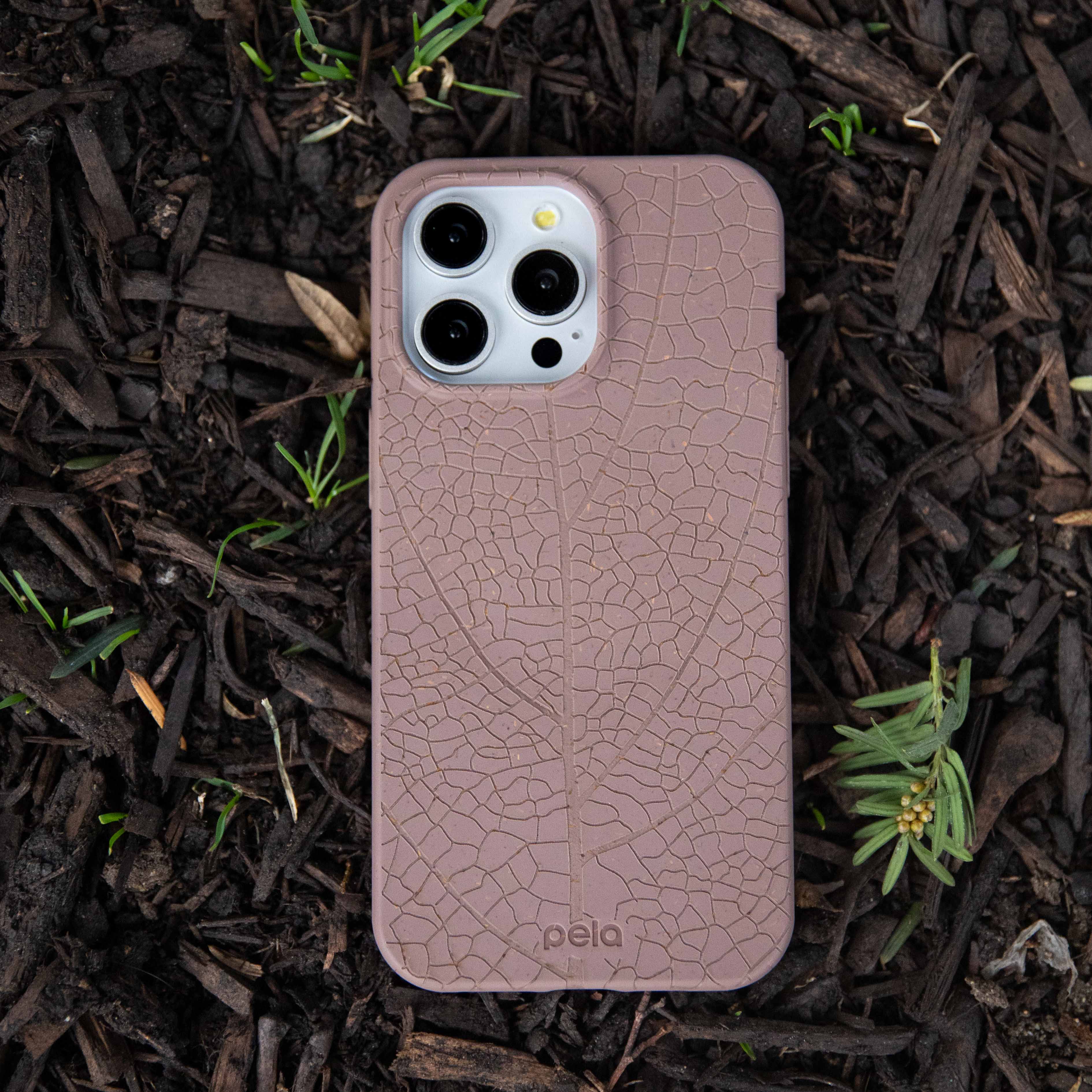 Chocolate Brown Leaf Veins Google Pixel 9a Case - Image 6
