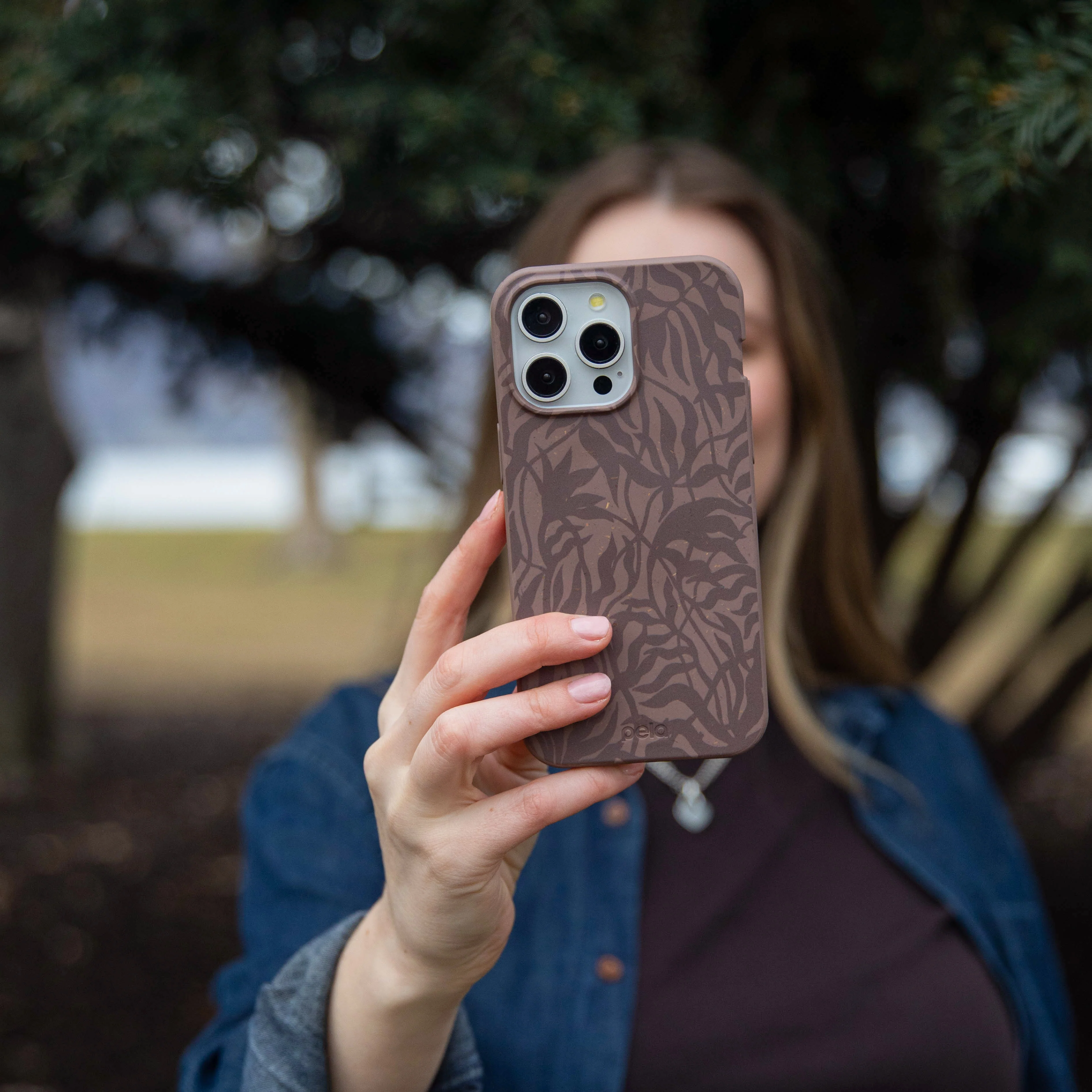 Chocolate Brown Rustic Leaves Google Pixel 6 Case - Image 2