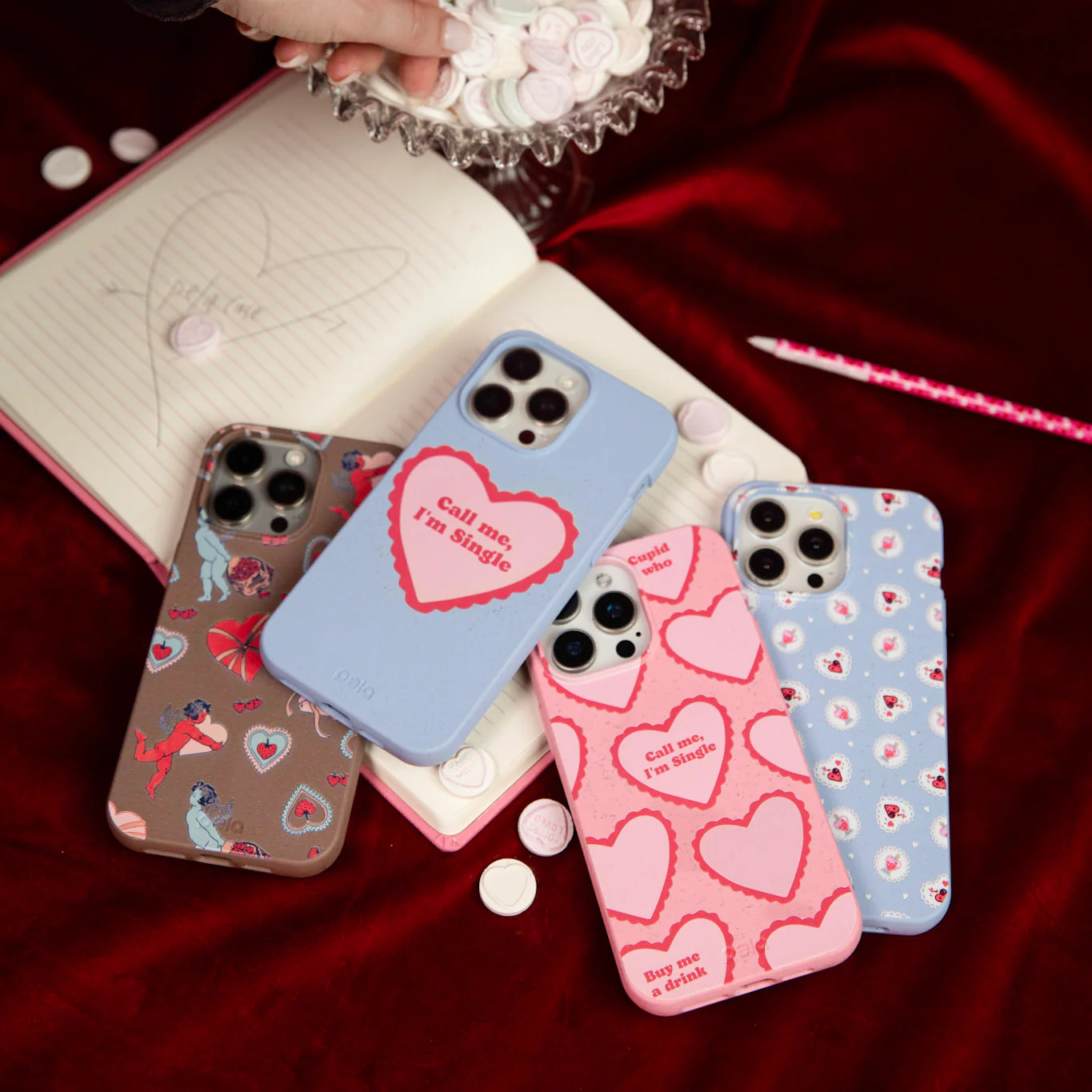Chocolate Brown Strawberry Cupid Google Pixel 8 Case - Image 5