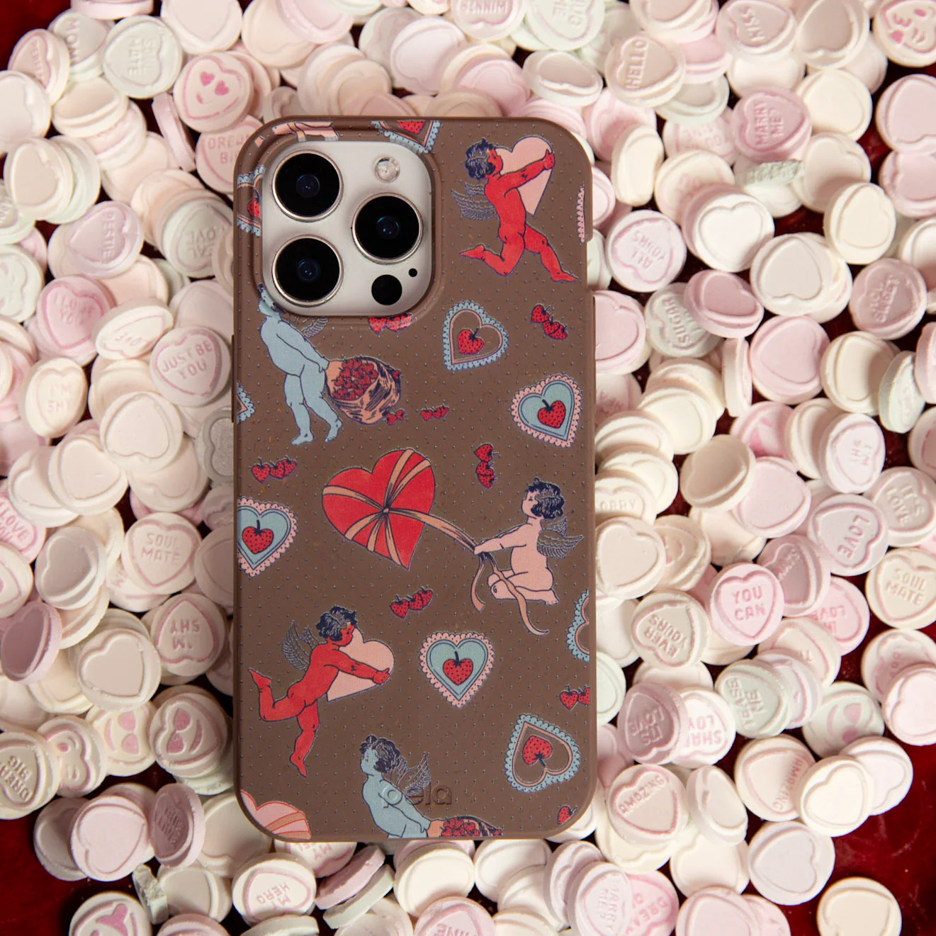 Chocolate Brown Strawberry Cupid Samsung Galaxy S26 Ultra Case - Image 2