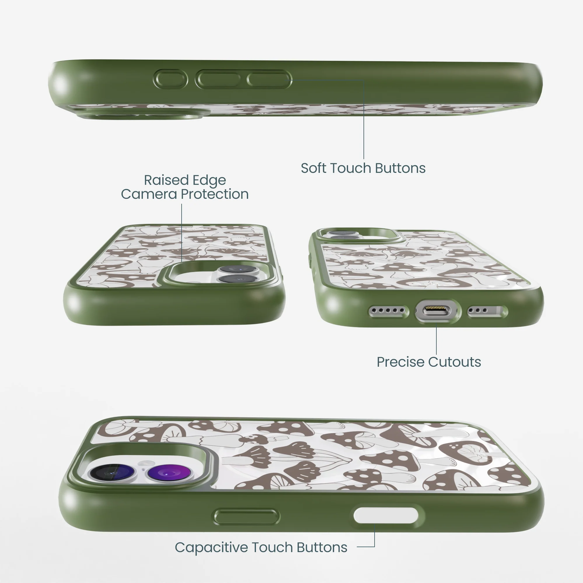 Clear Fungi Fuel iPhone 17 Case With Forest Floor Ridge (MagSafe included) - Image 3