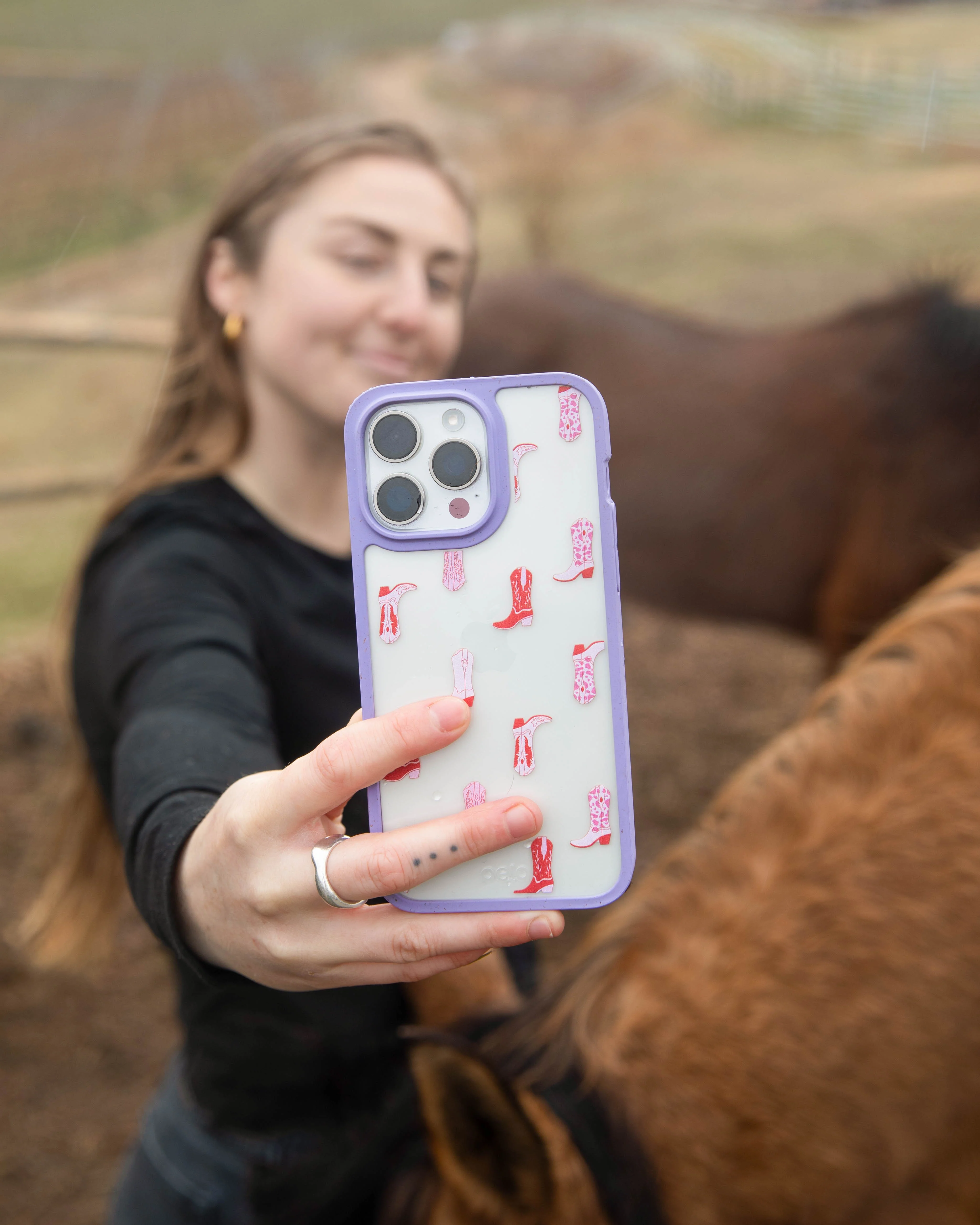 Clear Cowgirl Boots iPhone 13 Pro Max Case With Lavender Ridge - Image 6