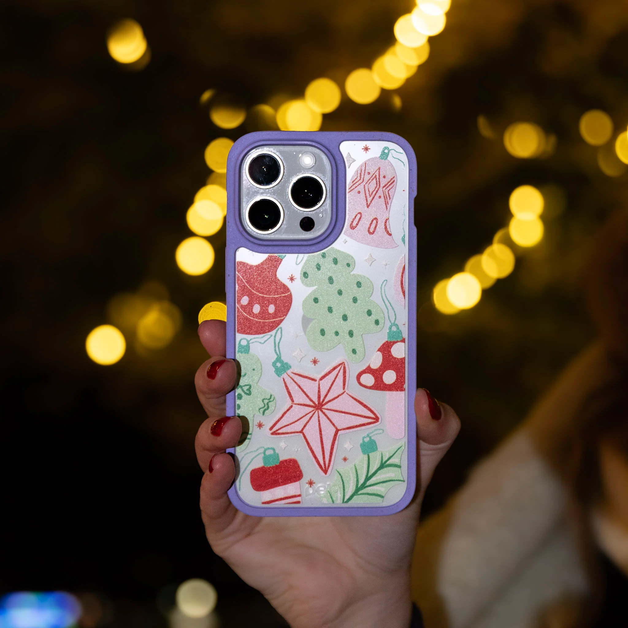 Clear Festive Flair iPhone 16 Pro Max Case With Lavender Ridge - Image 2