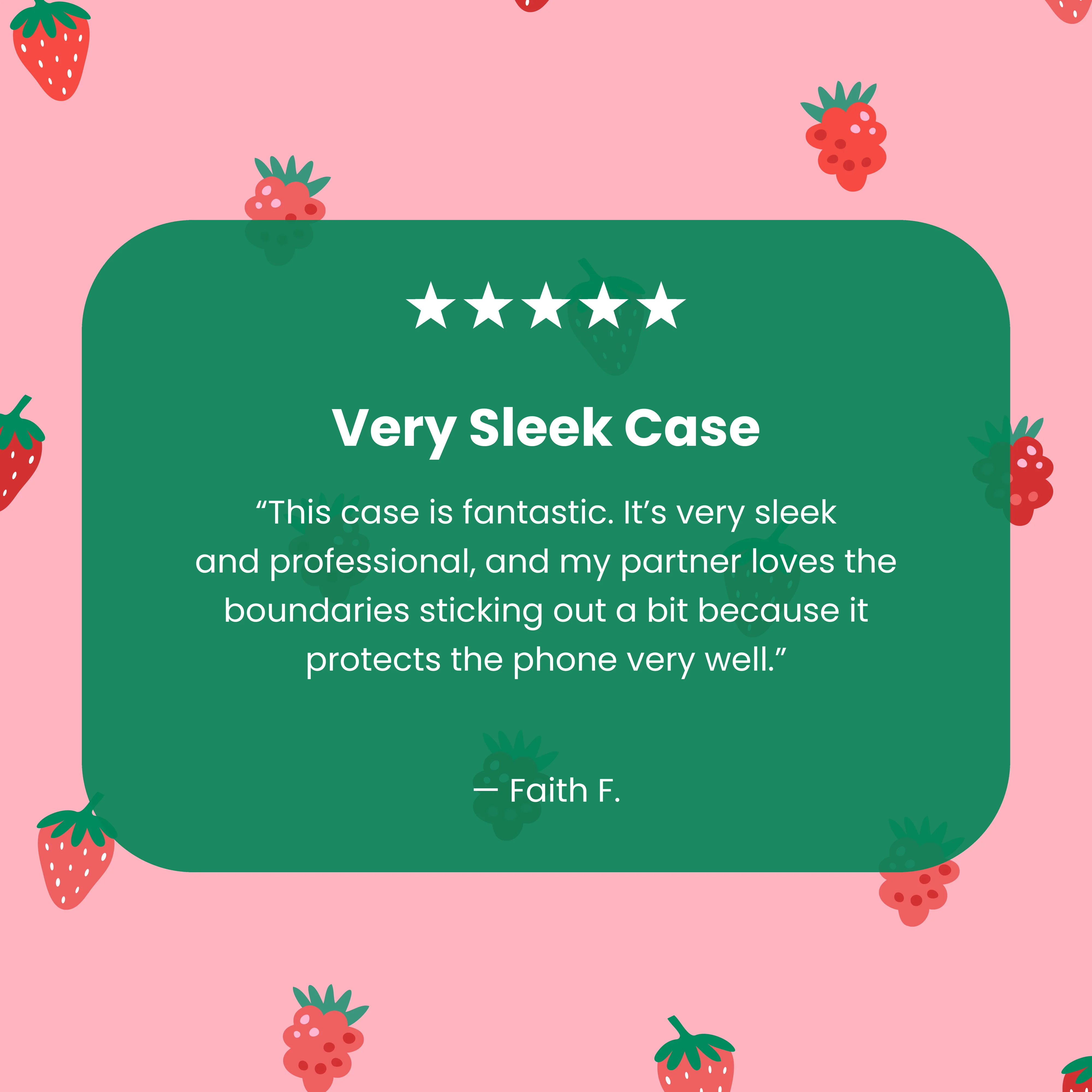 Clear Summer Berries iPhone 17 Case With Petal Pink Ridge (MagSafe included) - Image 7