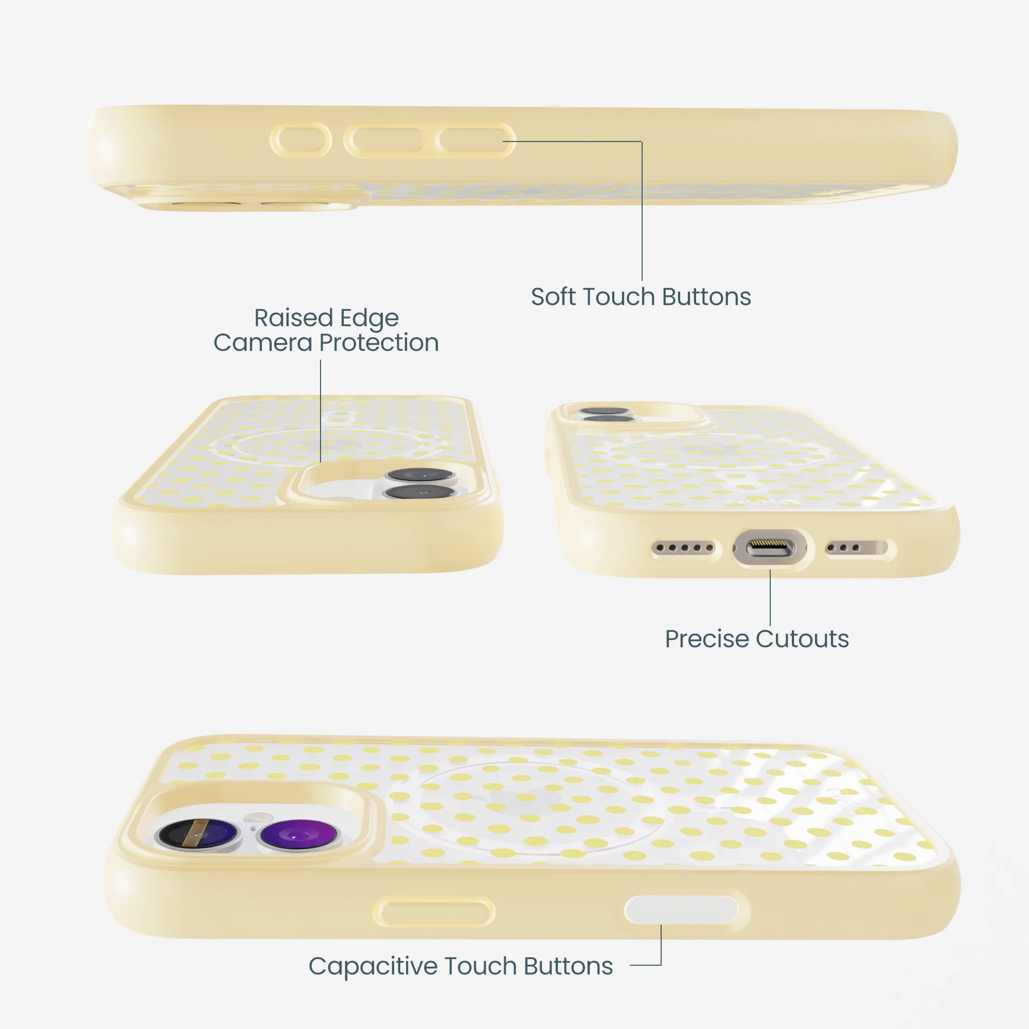 Clear Sunny Spots iPhone 17 Case With Sunbeam Ridge (MagSafe included) - Image 2