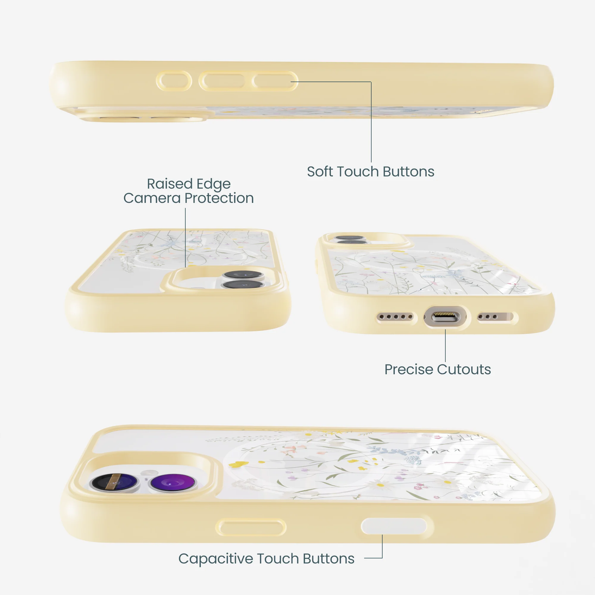 Clear Wanderflora iPhone 17 Case With Sunbeam Ridge (MagSafe included) - Image 3