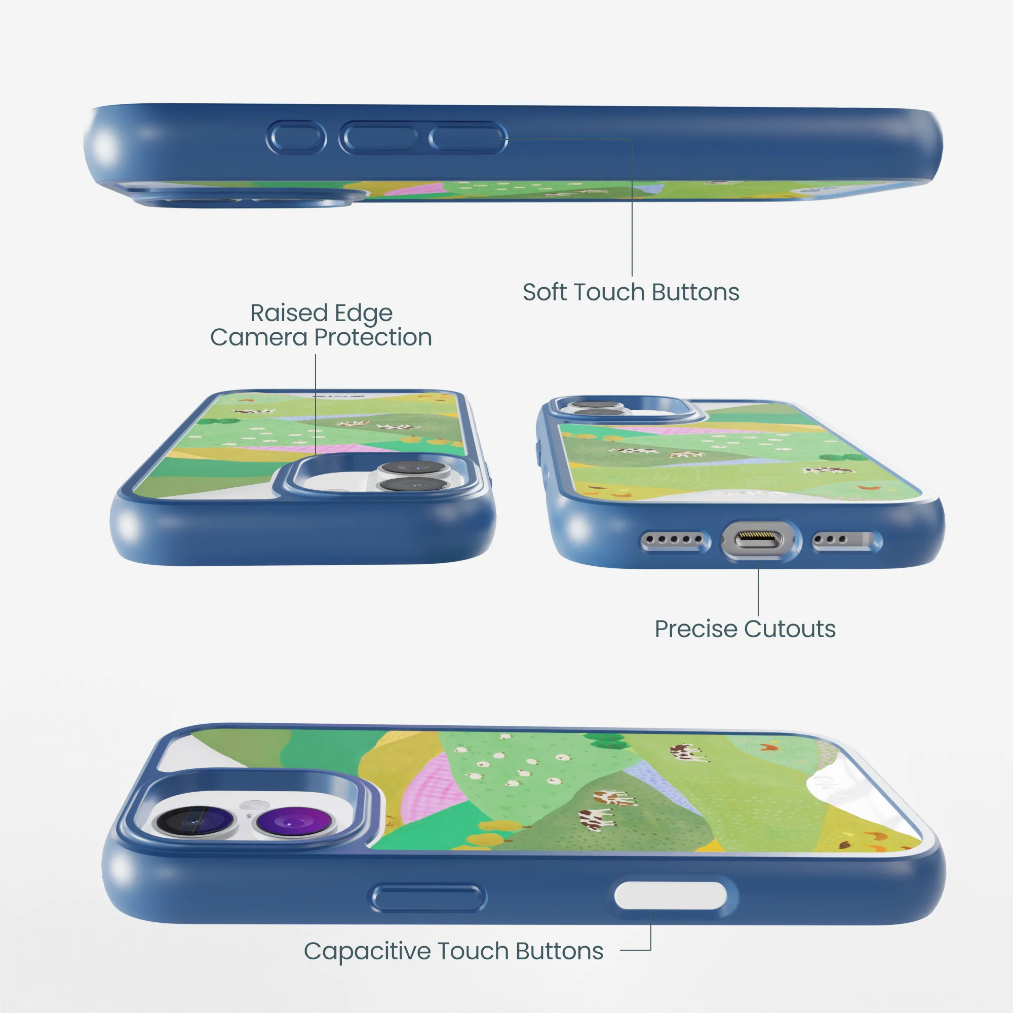 Clear Farm Tales iPhone 17 Case With True Blue Ridge (MagSafe included) - Image 2