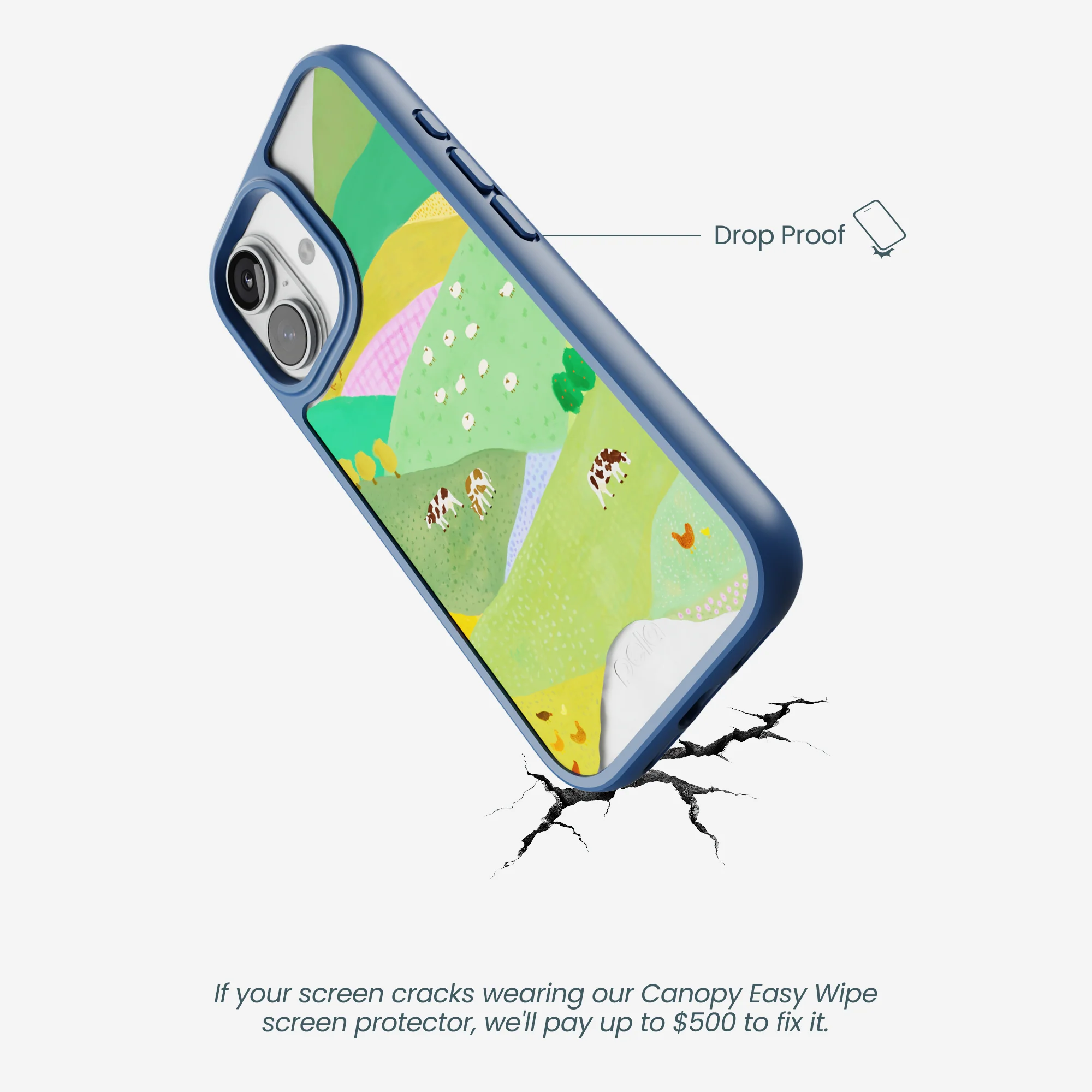 Clear Farm Tales iPhone 17 Case With True Blue Ridge (MagSafe included) - Image 4