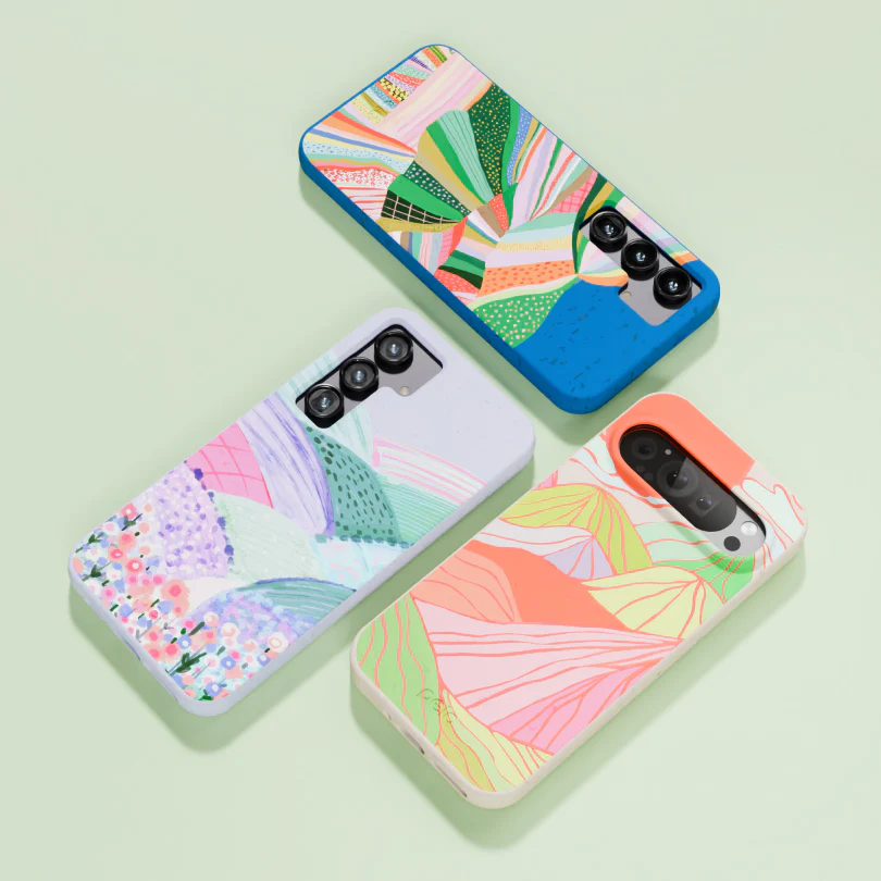 Electric Blue Bloomstatic Google Pixel 7 Pro Case - Image 6