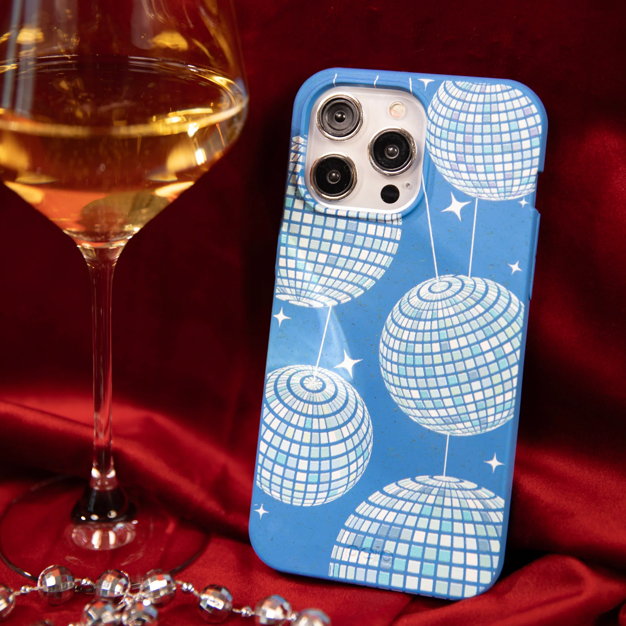 Electric Blue Blue Groove iPhone 14 Case - Image 5