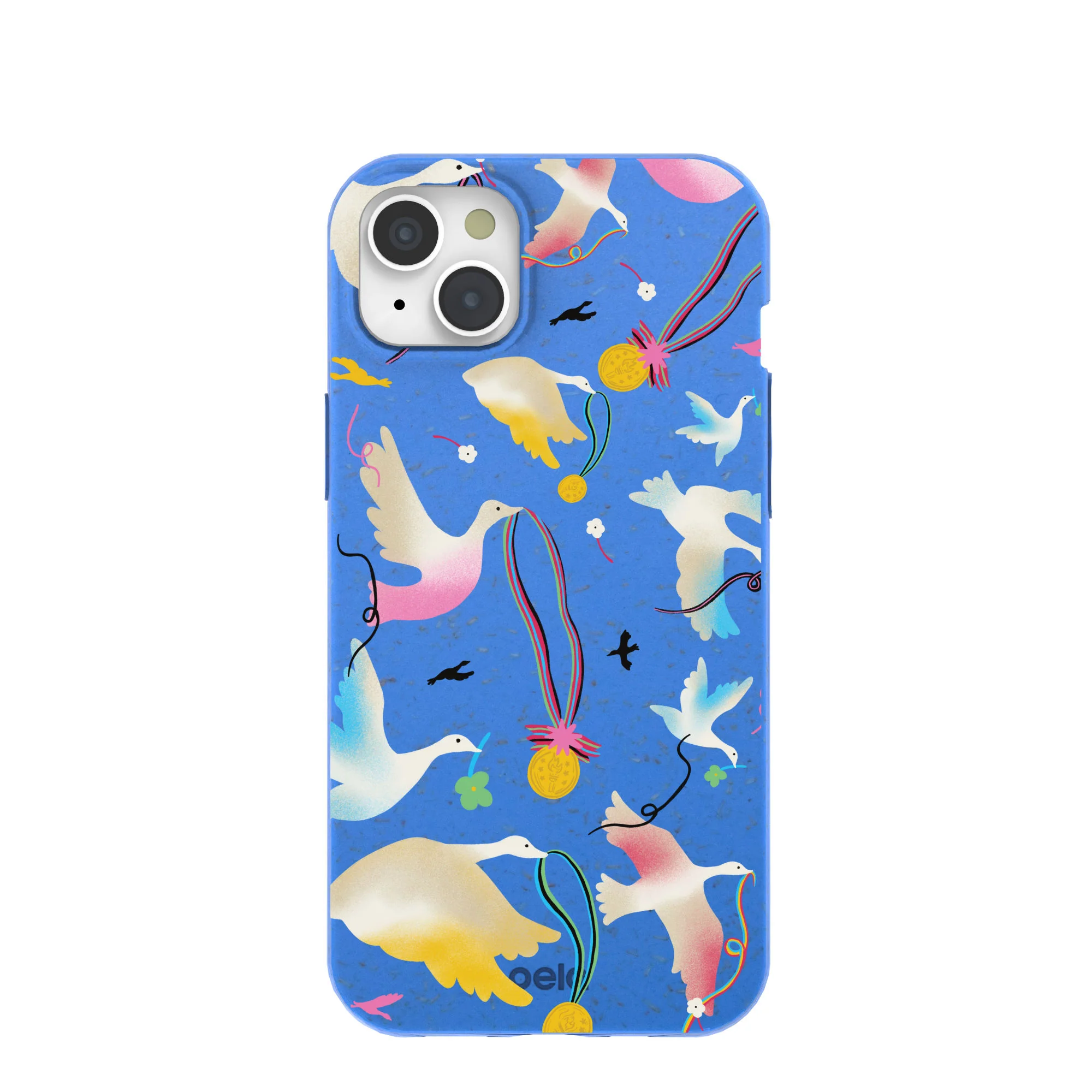 Electric Blue Calm Ascent iPhone 15 Plus Case