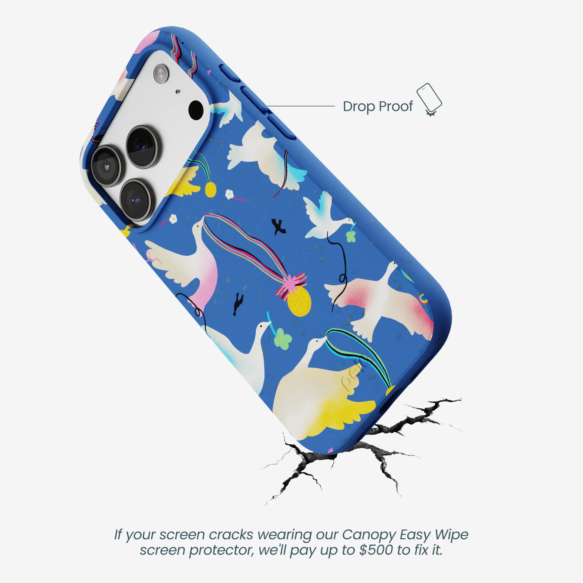 Electric Blue Calm Ascent iPhone 17 Pro Case - Image 5