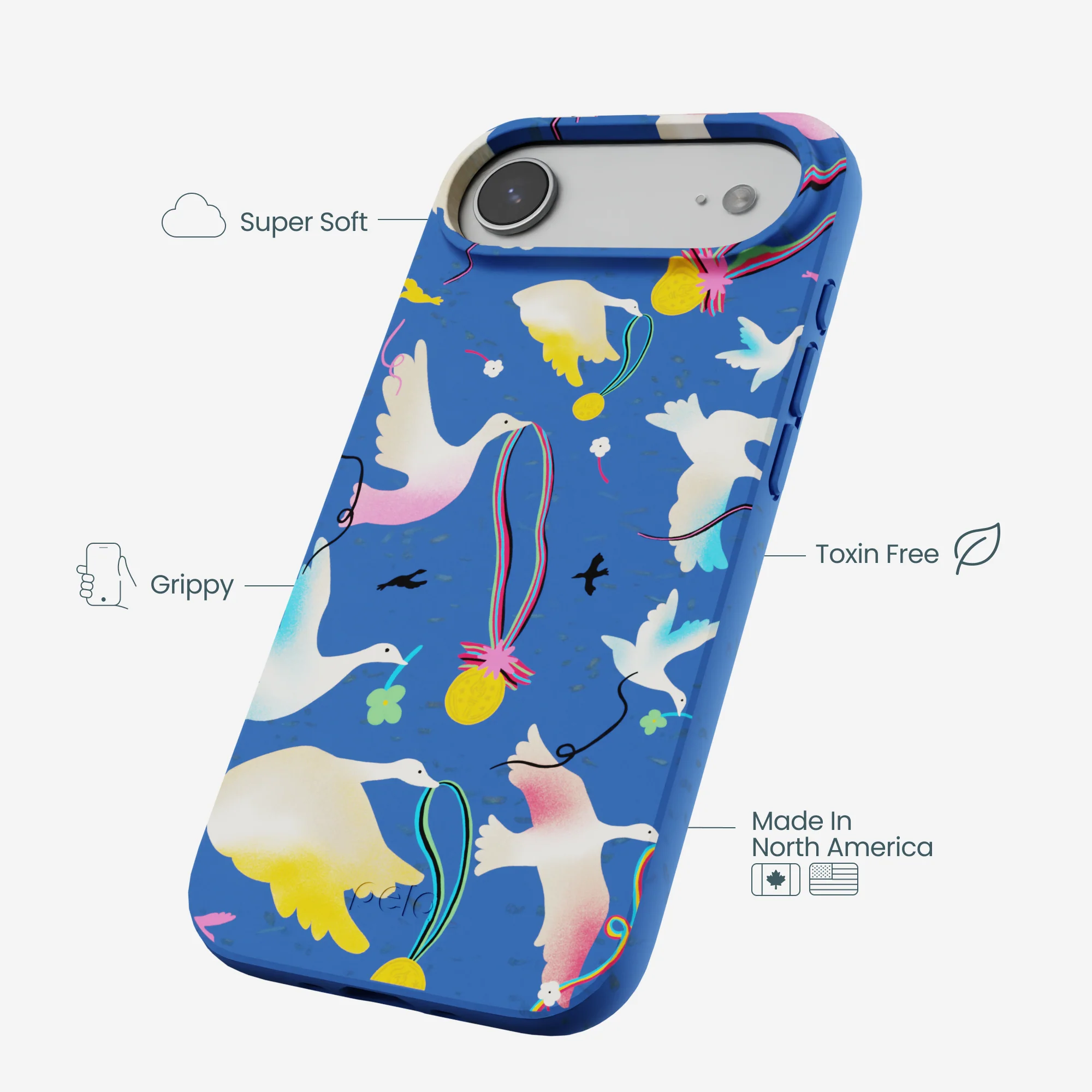 Electric Blue Calm Ascent iPhone Air Case - Image 3