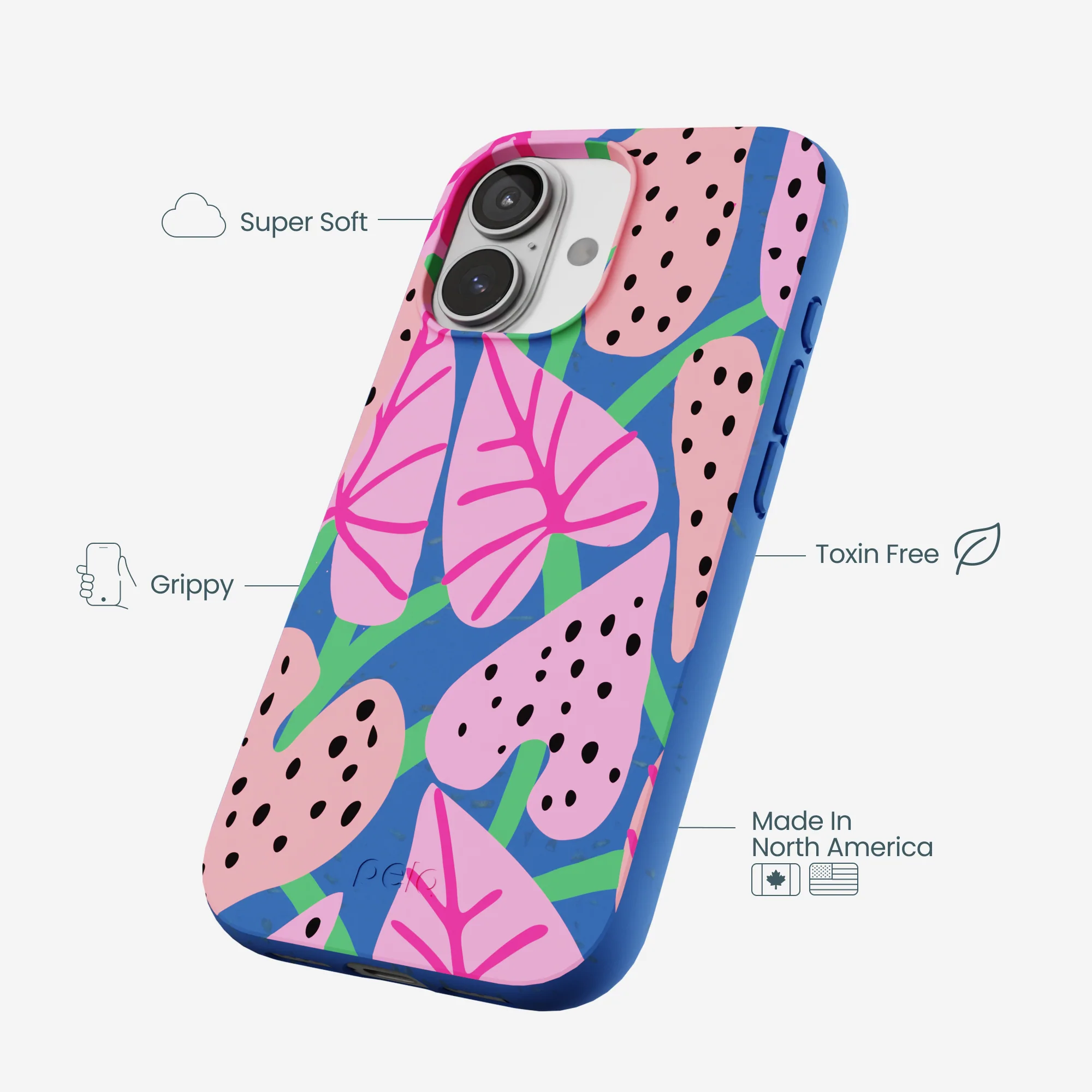 Electric Blue Candy Bloom iPhone 17 Case - Image 3