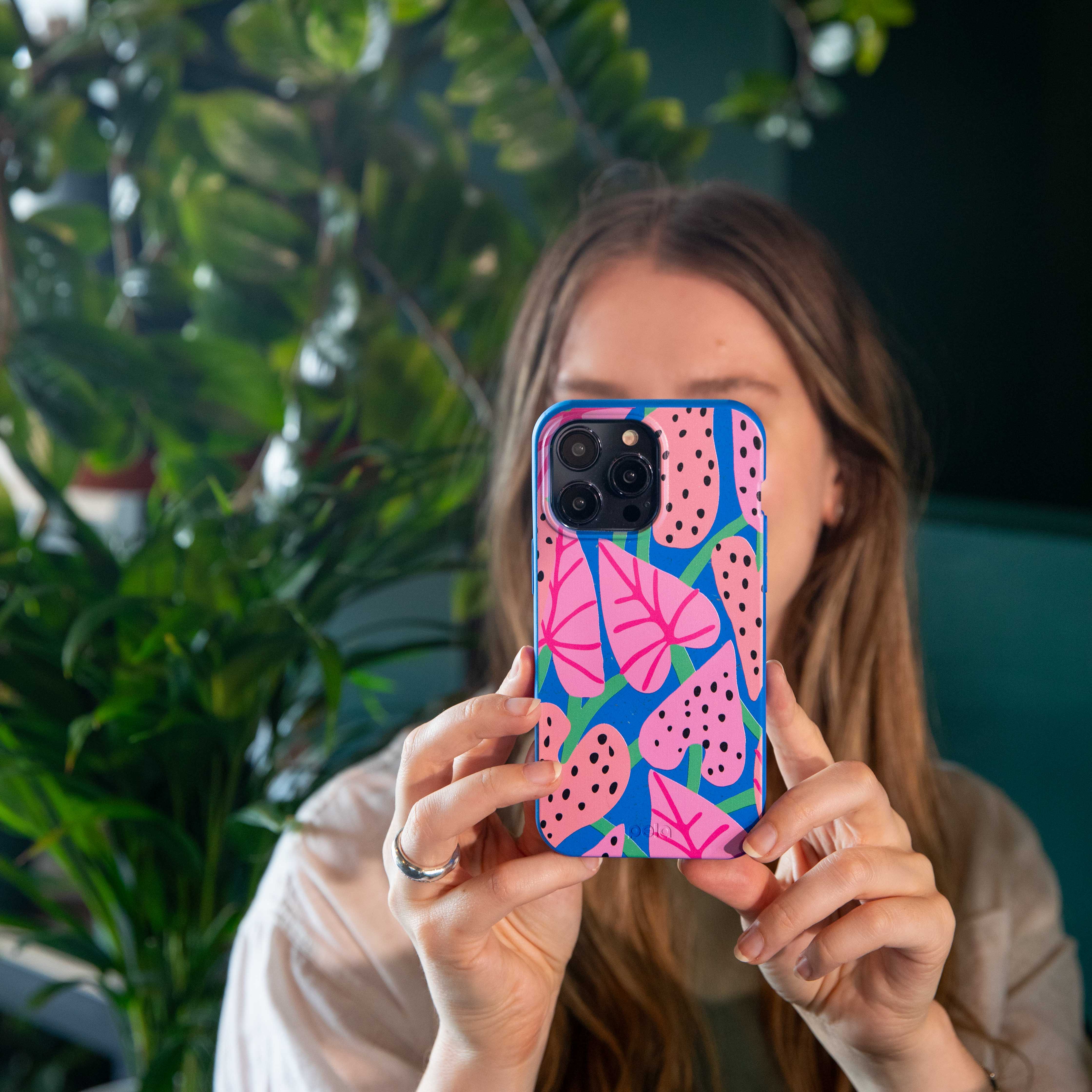 Electric Blue Candy Bloom Samsung Galaxy S25 Case - Image 2