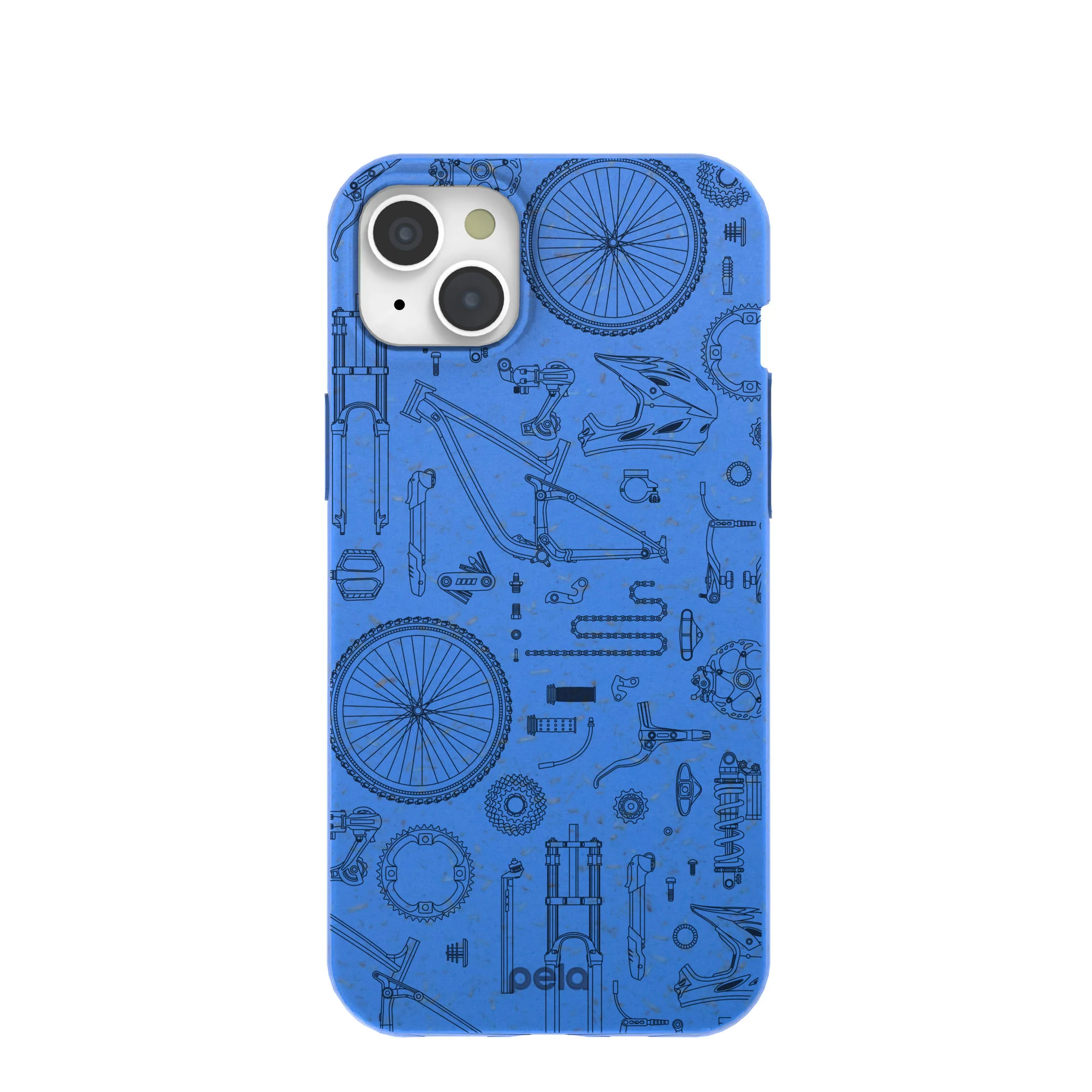 Electric Blue Changing Gears iPhone 15 Plus Case