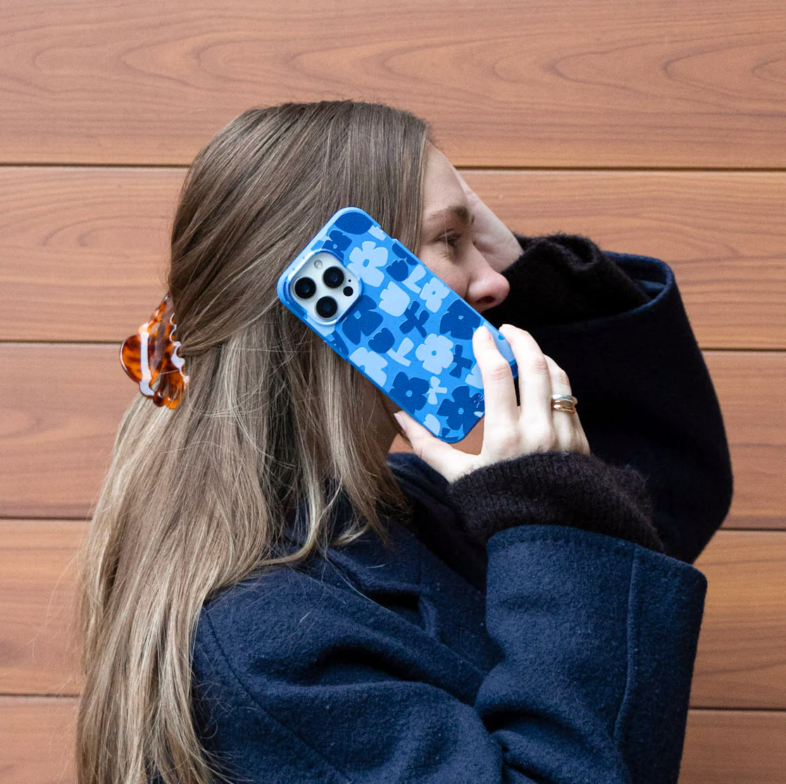 Electric Blue Daydream Blooms Google Pixel 10a Case - Image 5