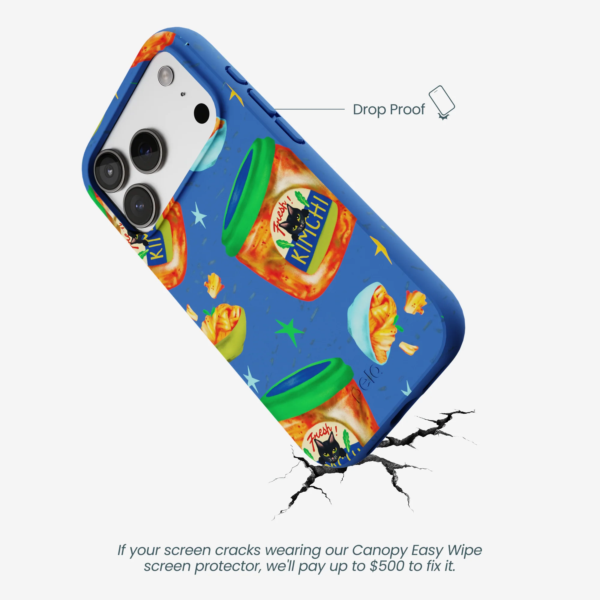 Electric Blue Kimchi Club iPhone 17 Pro Case - Image 4