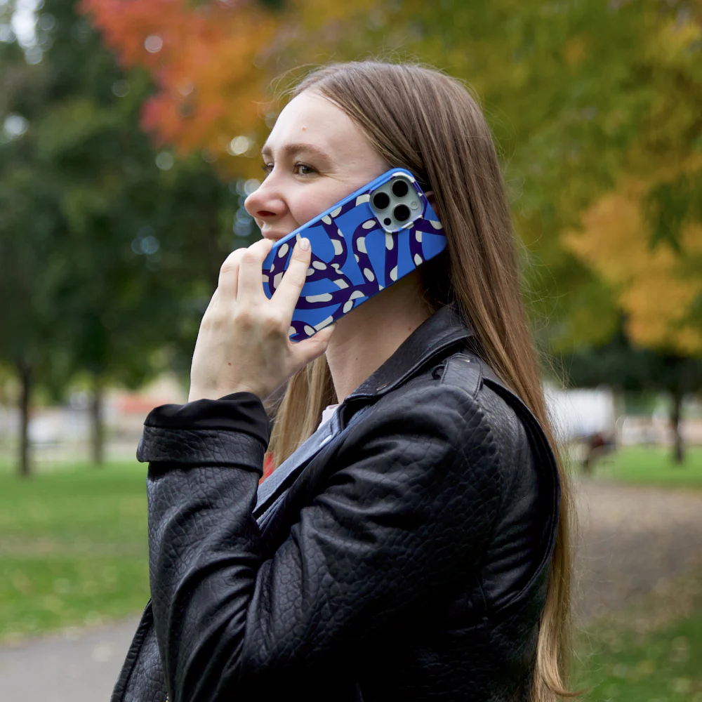 Electric Blue Noodles Samsung Galaxy S26 Case - Image 6