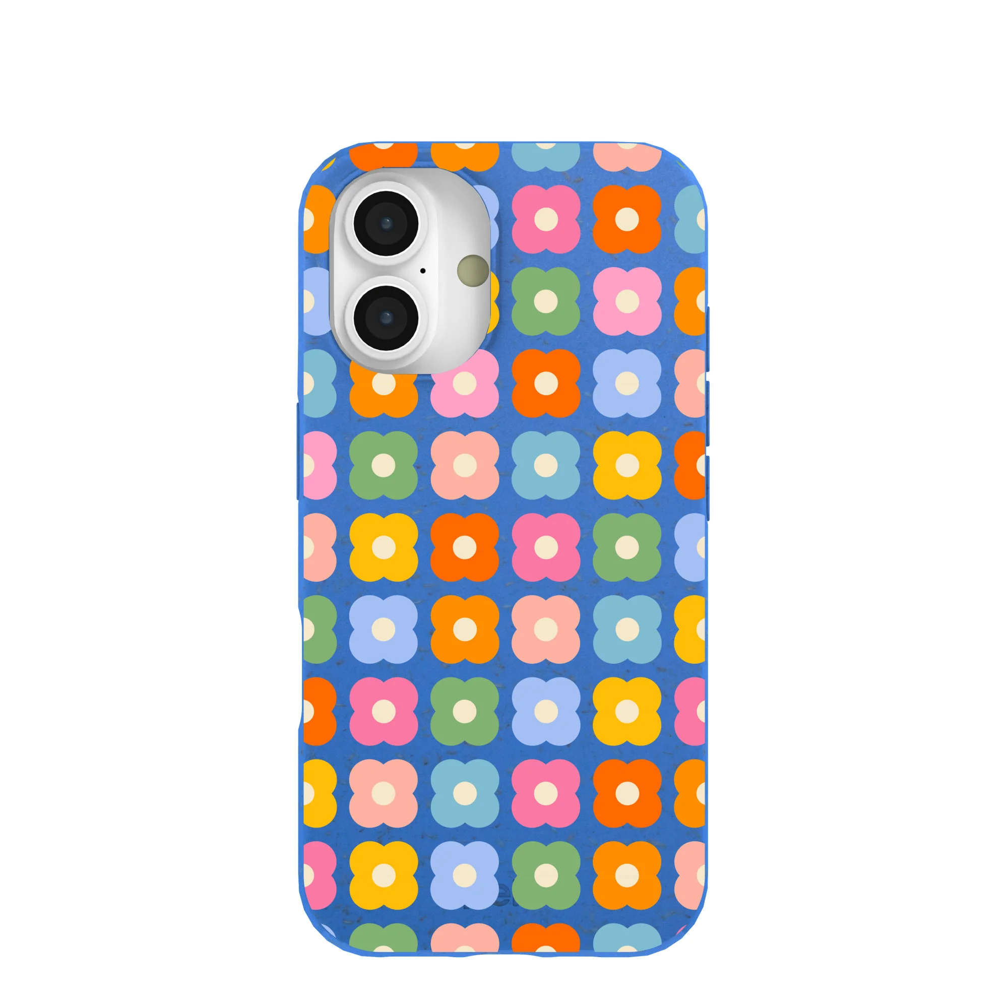 Electric Blue Petal Pop iPhone 16 Case