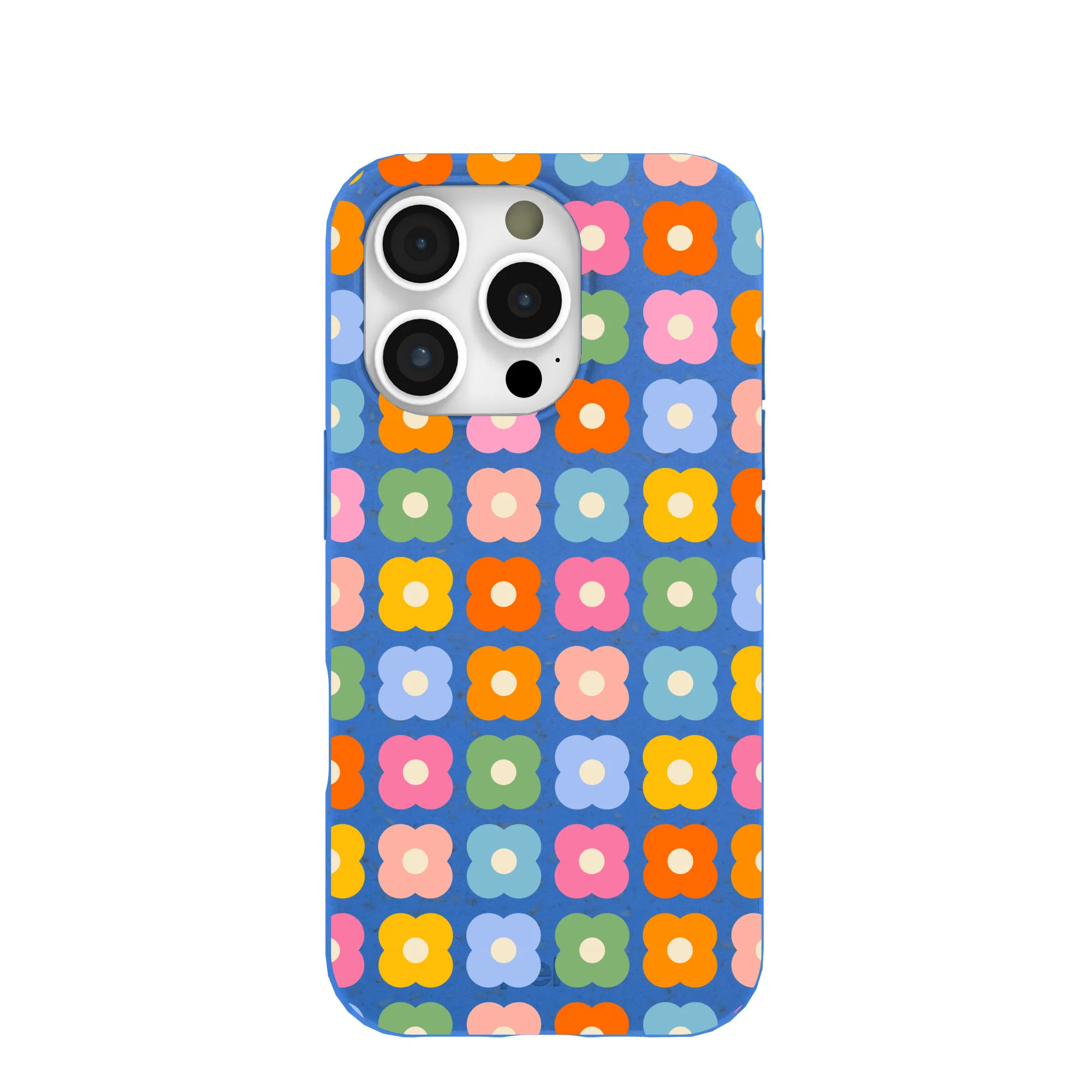 Electric Blue Petal Pop iPhone 16 Pro Case