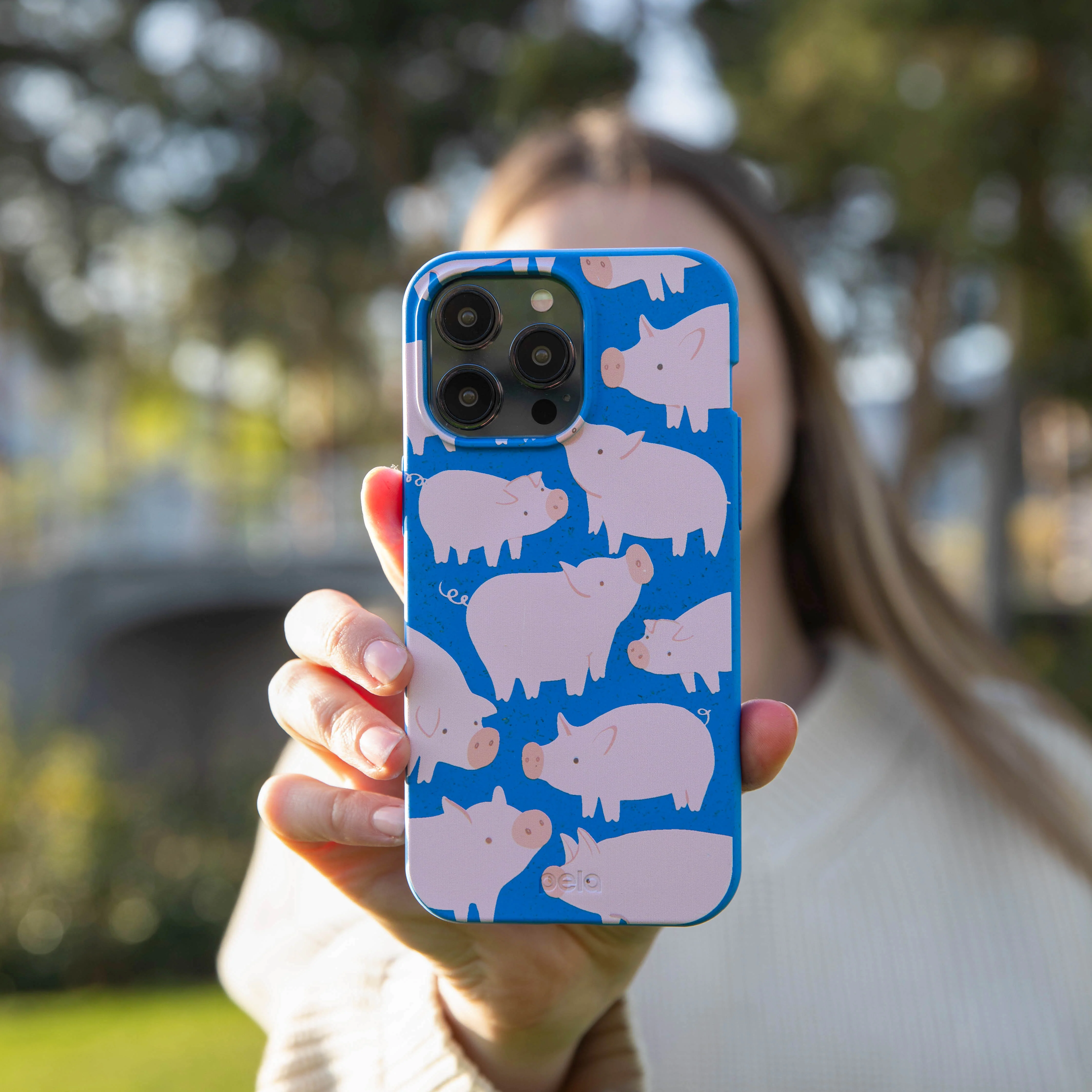Electric Blue Piggies Google Pixel 7 Case - Image 5
