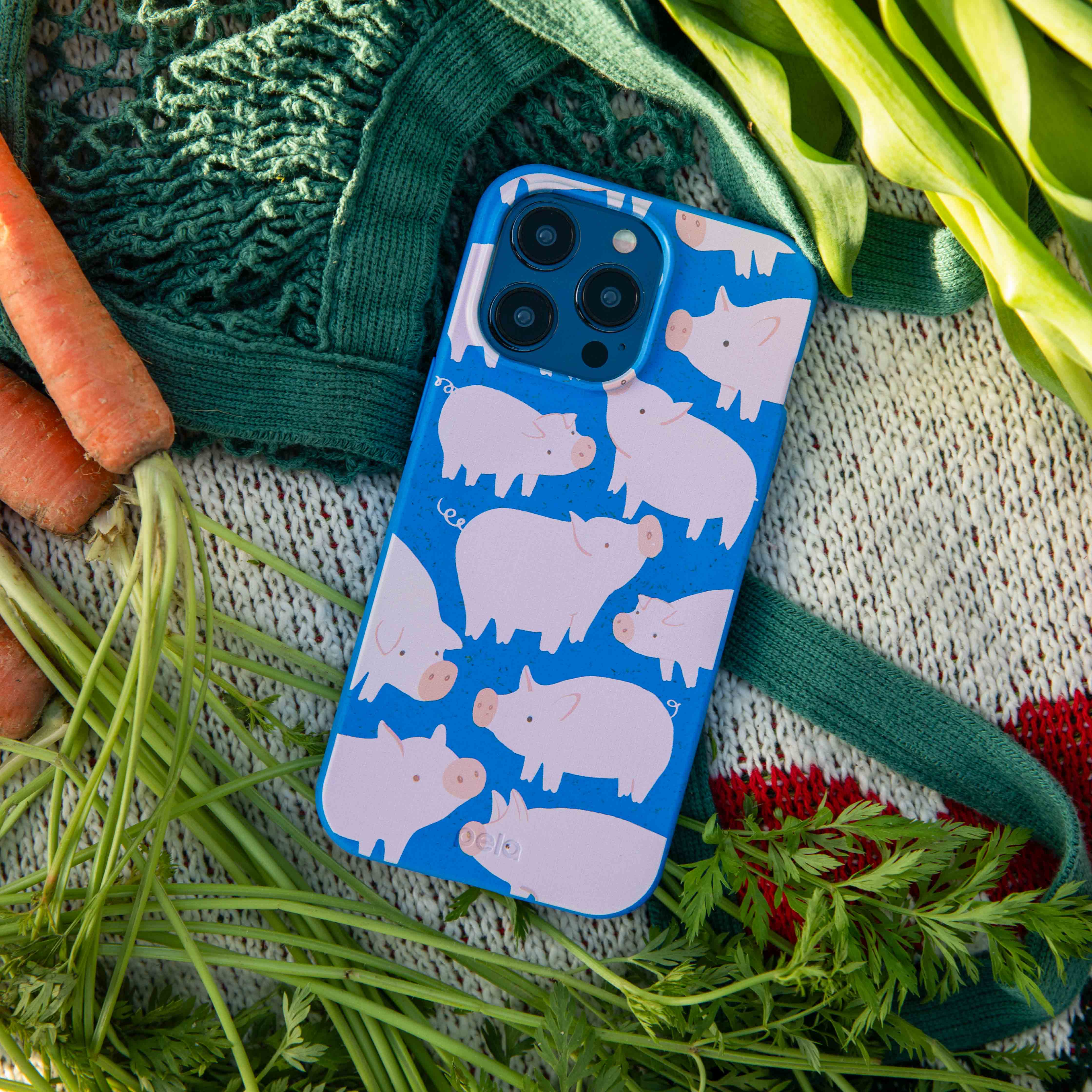 Electric Blue Piggies Samsung Galaxy S21 Case - Image 2