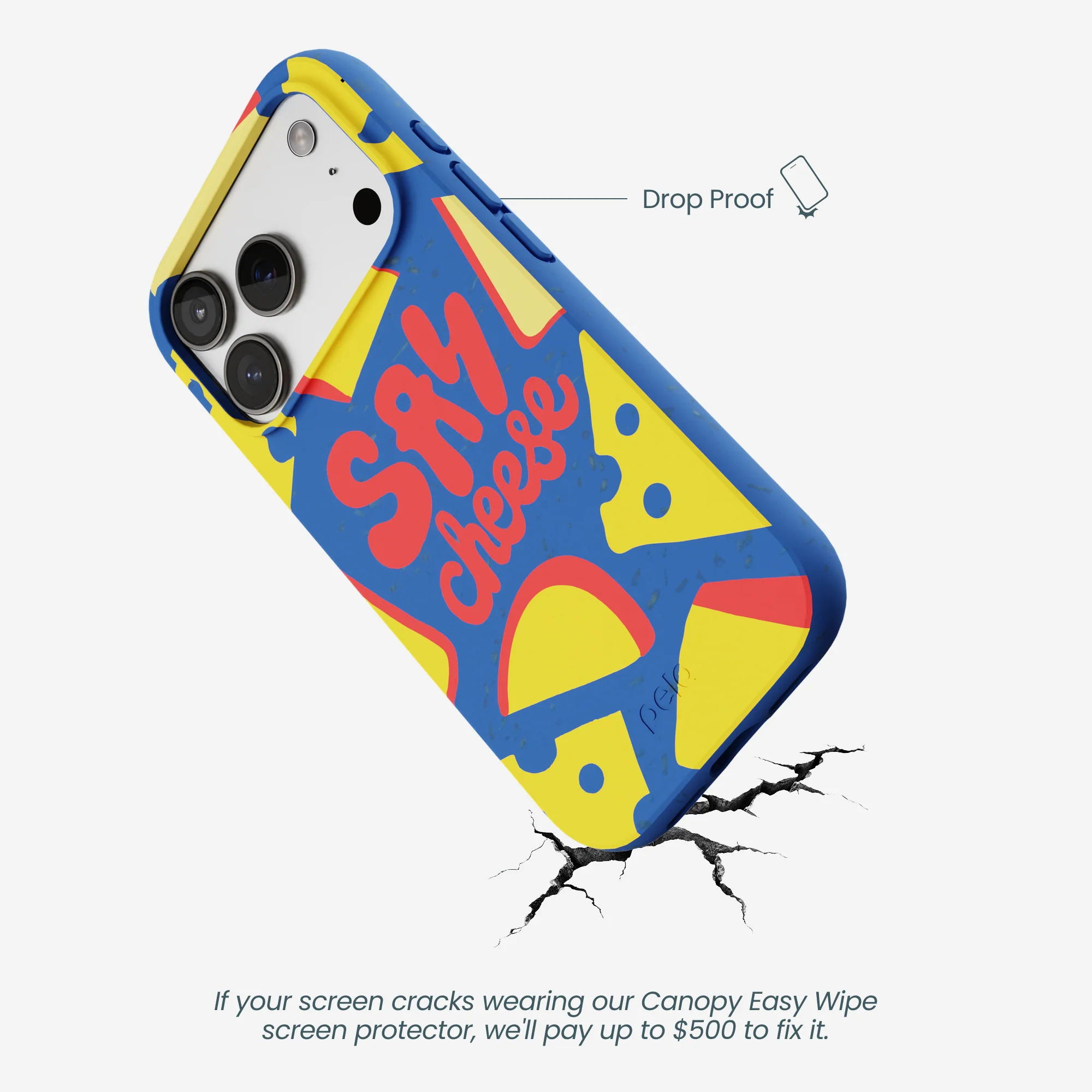 Electric Blue Say Cheese iPhone 17 Pro Case - Image 5