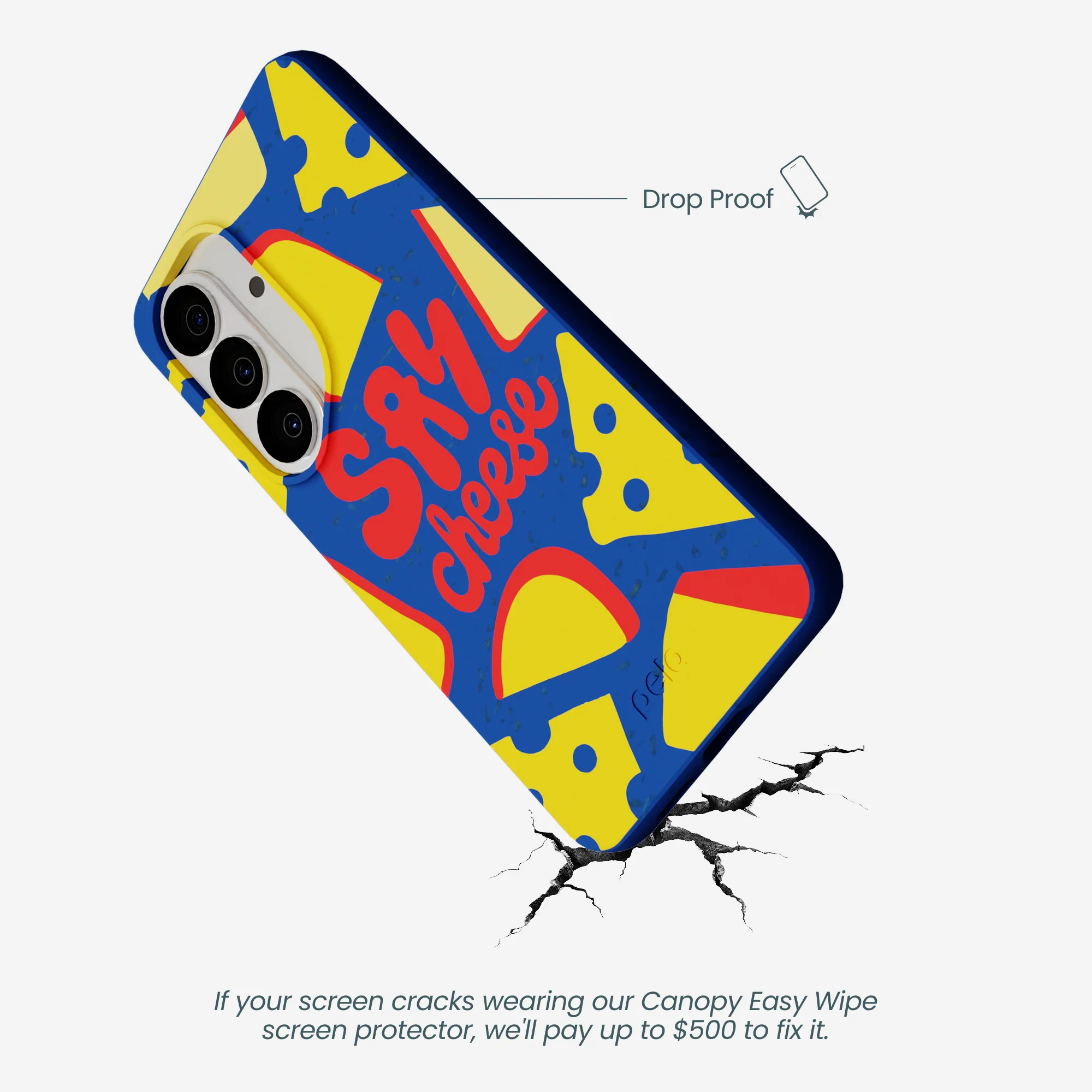 Electric Blue Say Cheese Samsung Galaxy S26 Case - Image 5