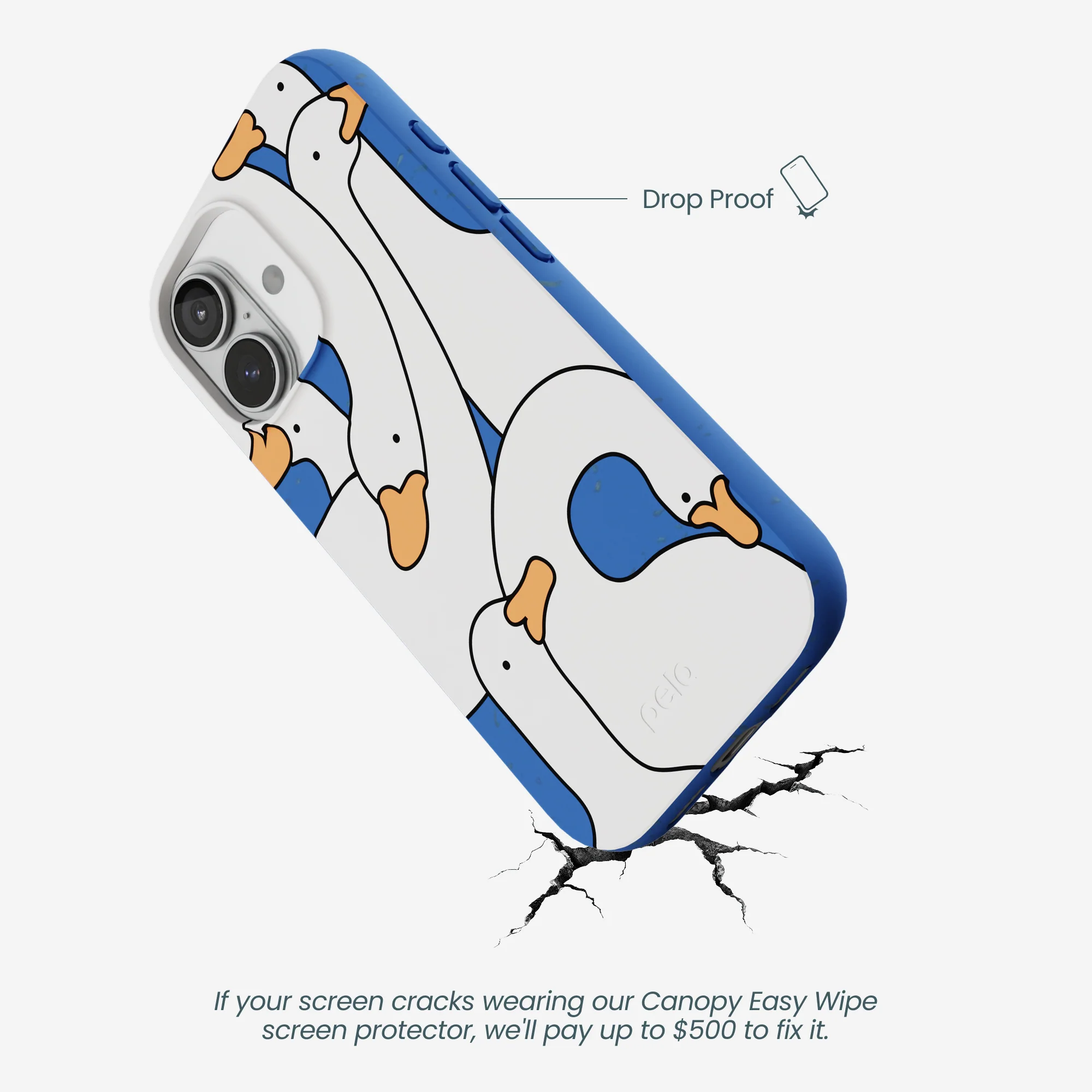 Electric Blue Silly Goose iPhone 17 Case - Image 5