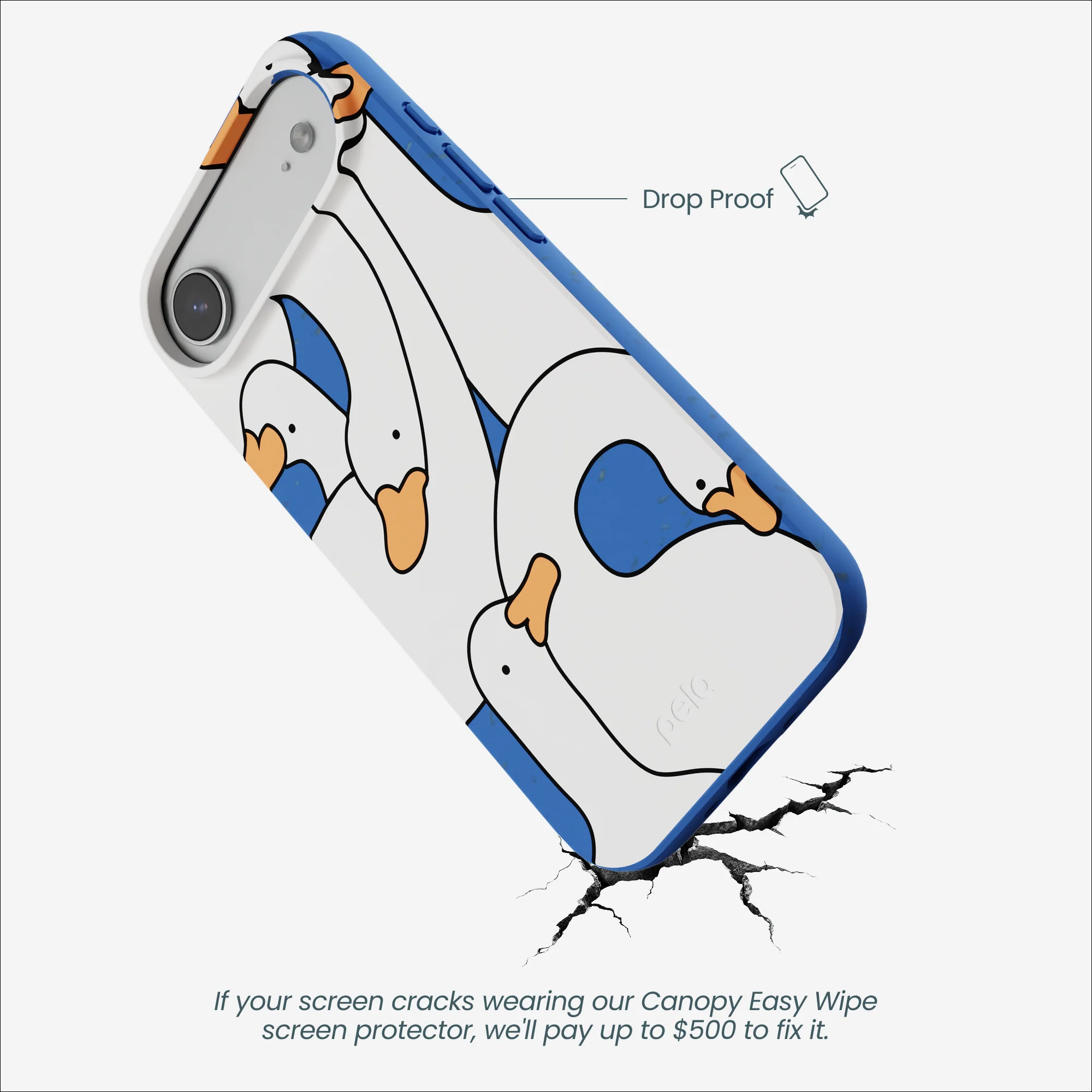Electric Blue Silly Goose iPhone Air Case - Image 4