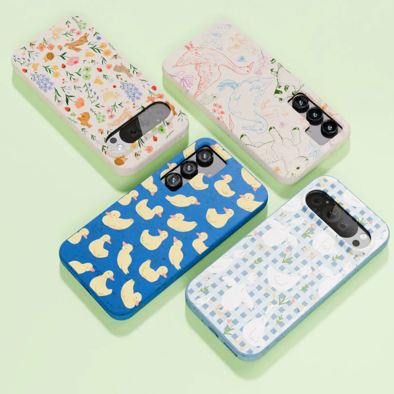 Electric Blue Sunny Ducklings Google Pixel 8 Pro Case - Image 2