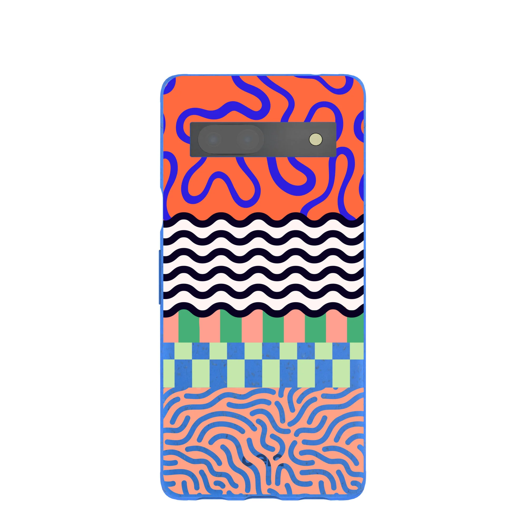 Electric Blue Tangerine Mix Google Pixel 7a Case