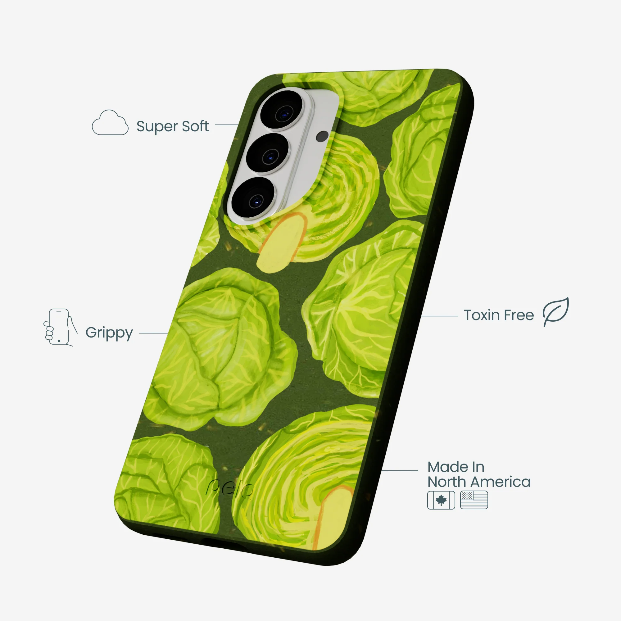 Forest Floor Cabbage Portraits Samsung Galaxy S26 Case - Image 3