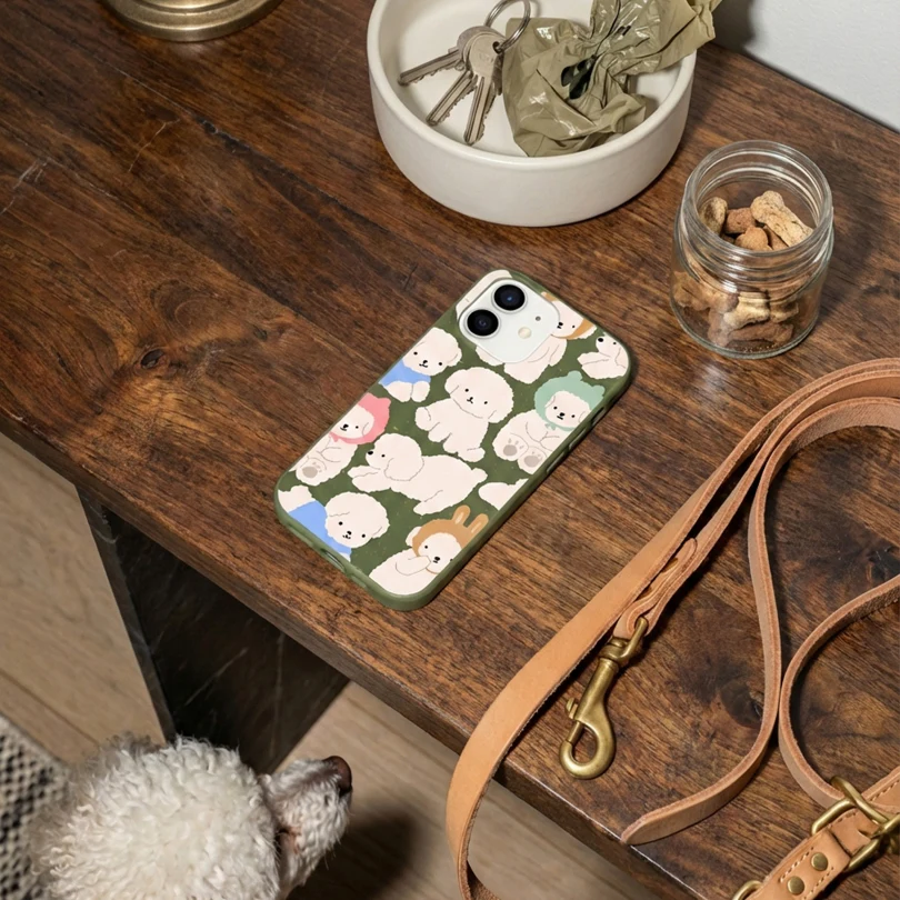 Forest Floor Cloud Poodles Google Pixel 8 Case - Image 2