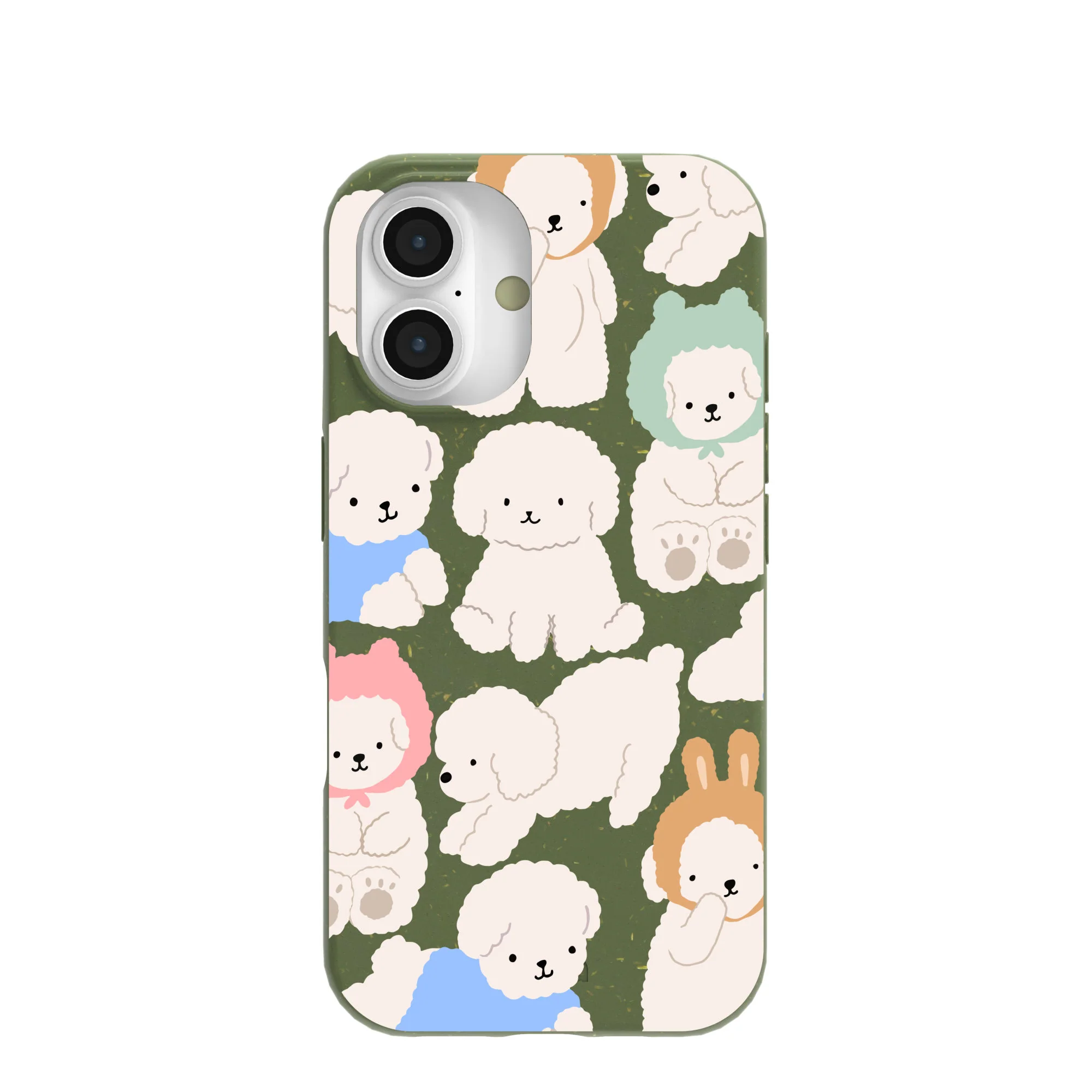 Forest Floor Cloud Poodles iPhone 16 Case