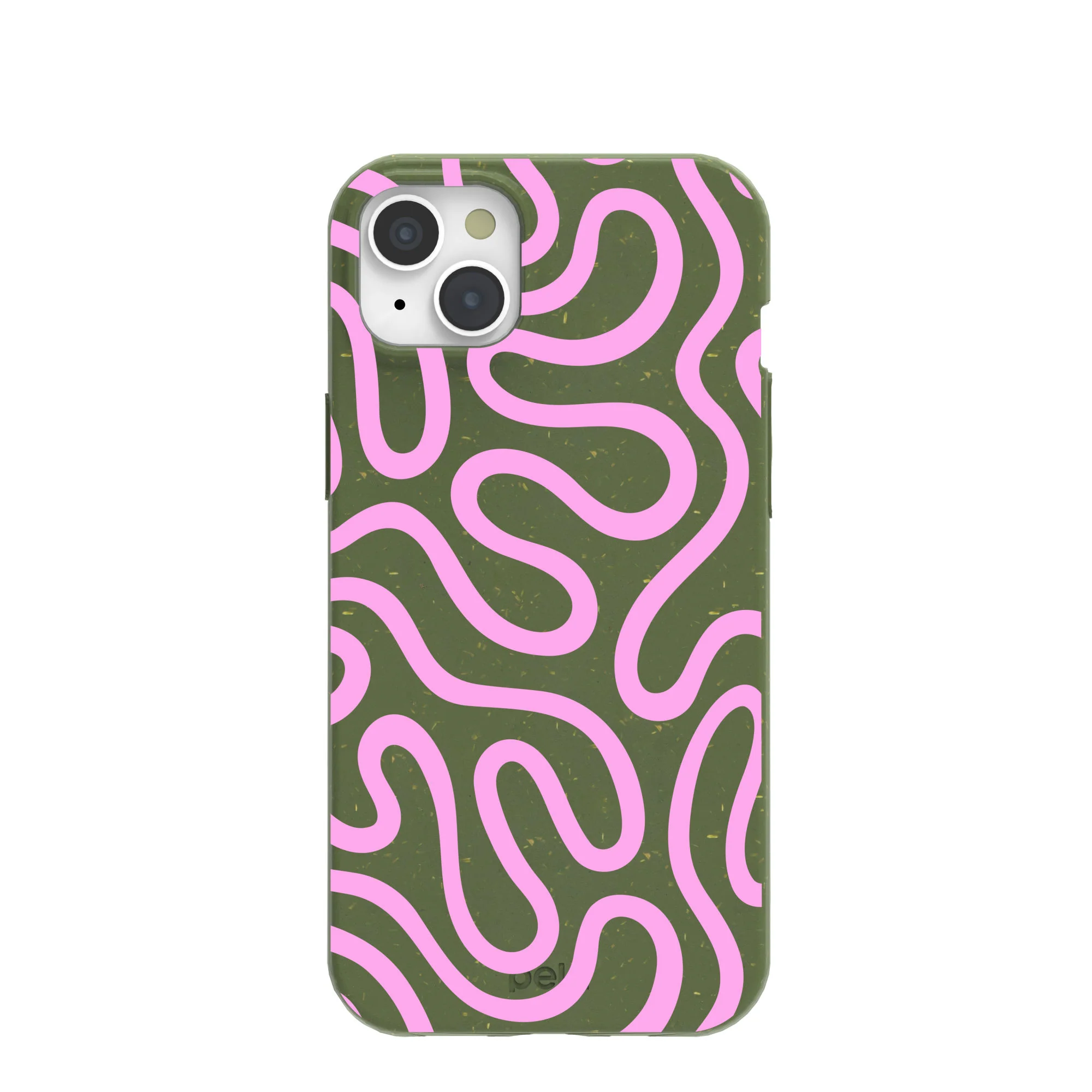 Forest Floor Cotton Curls iPhone 15 Plus Case