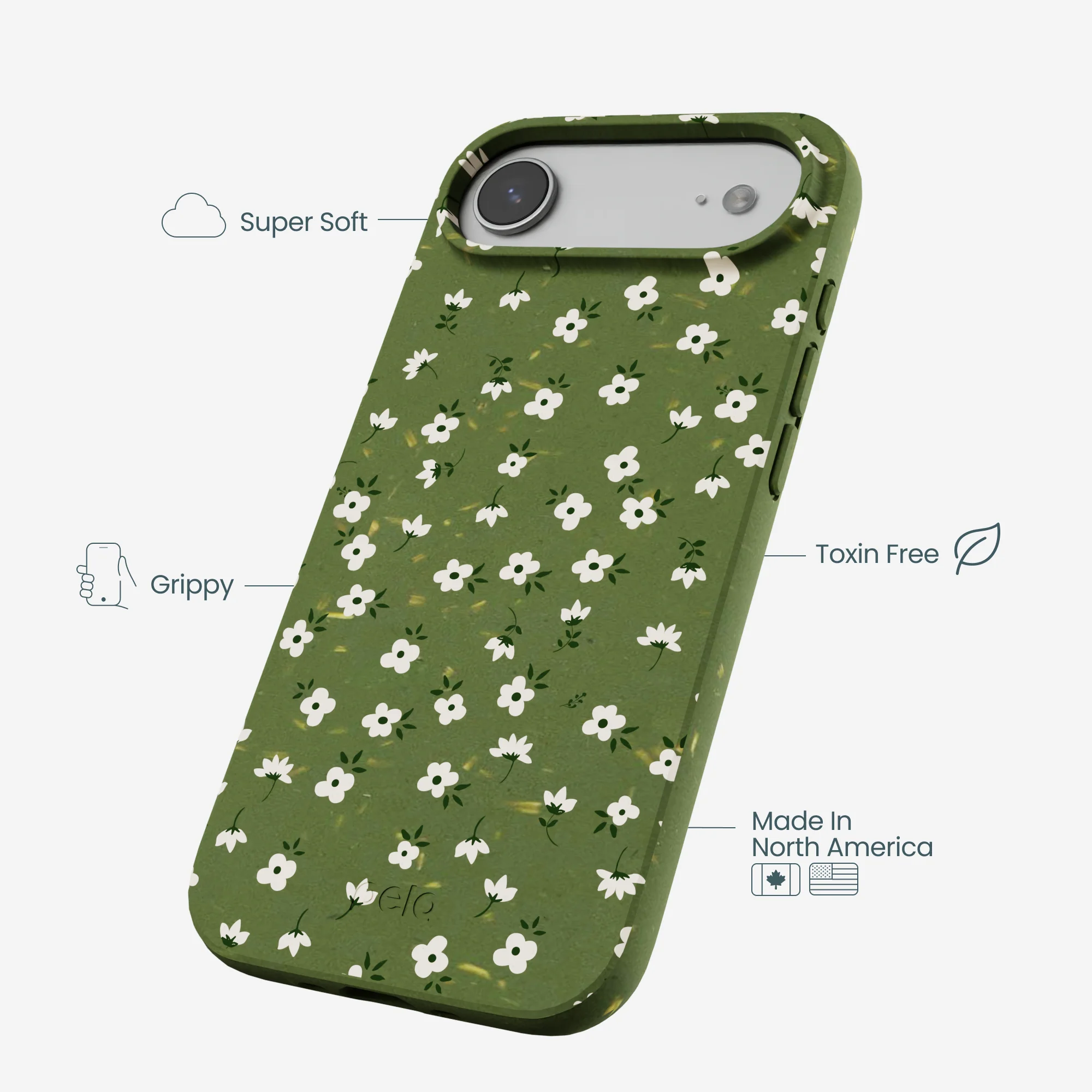 Forest Floor Ditzy Greens iPhone Air Case - Image 4