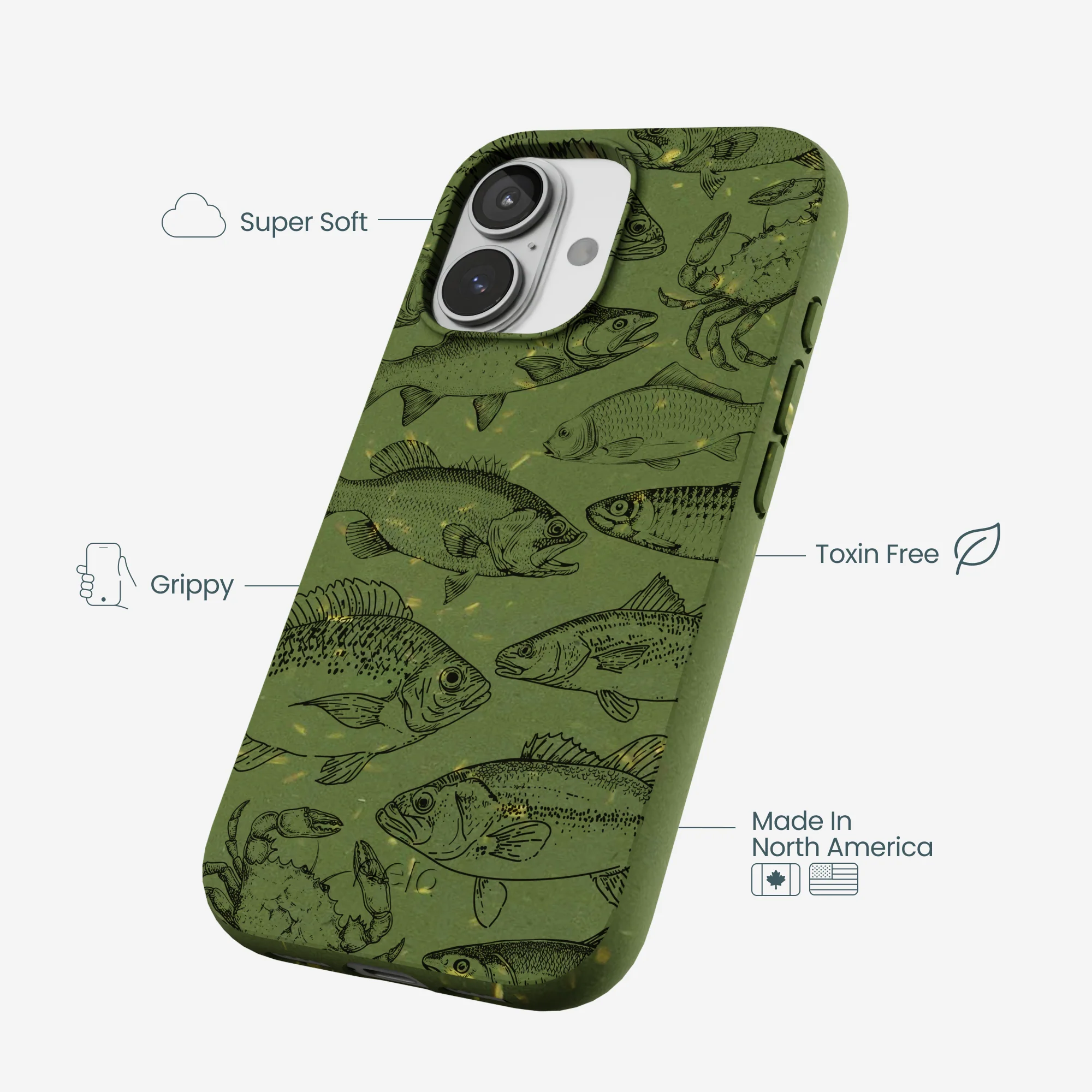 Forest Floor Fishing Lodge iPhone 17 Case - Image 3