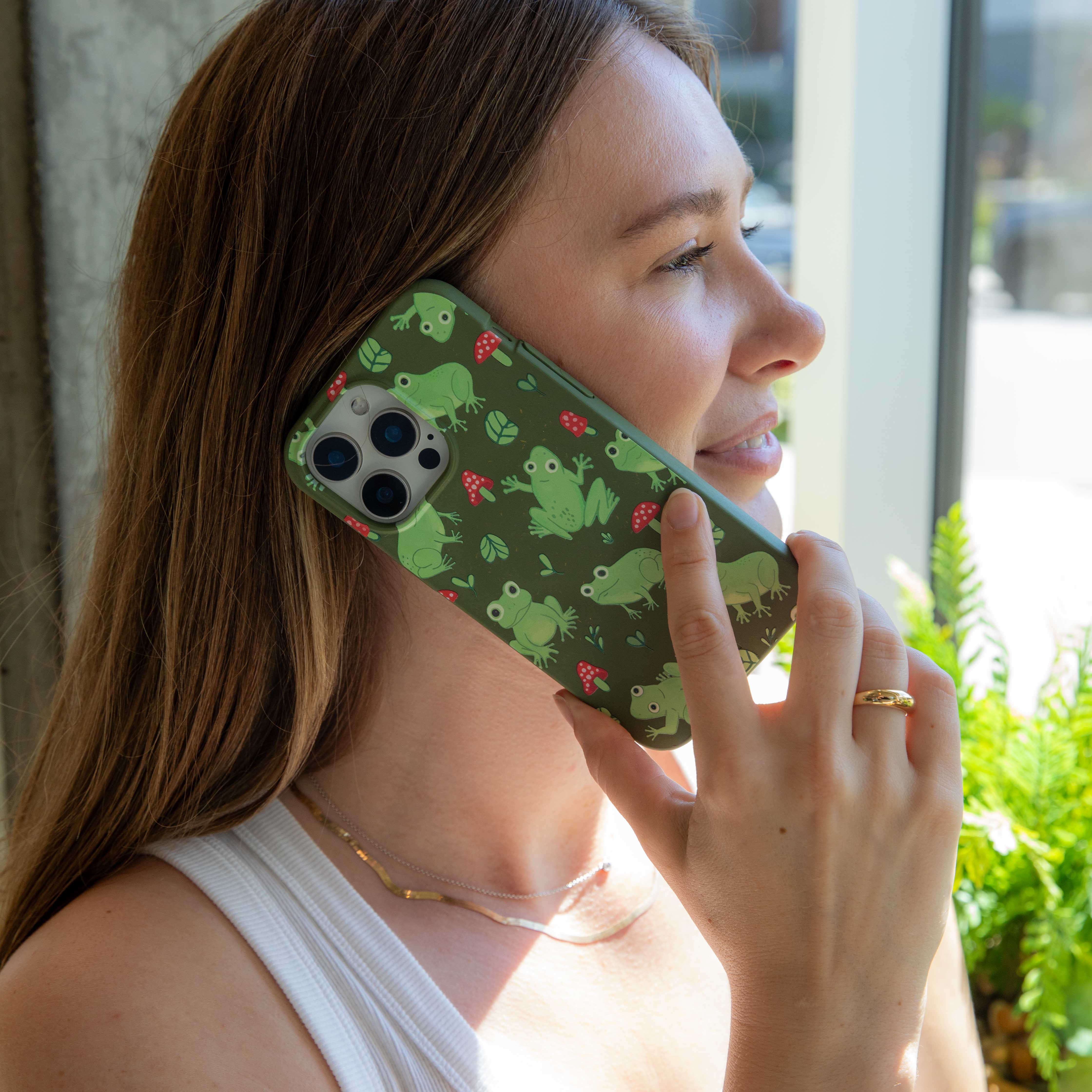 Forest Floor Frog Folk iPhone 14 Pro Case - Image 6