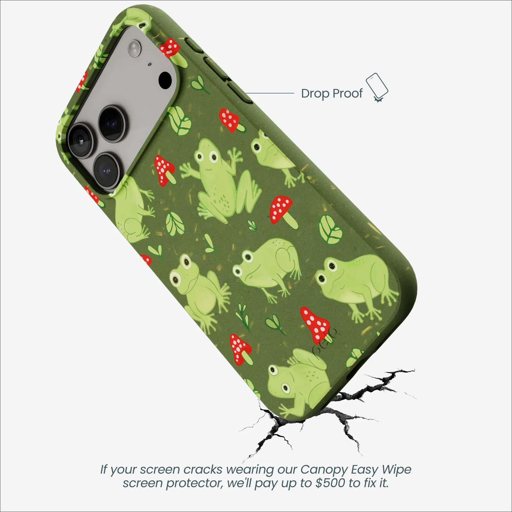 Forest Floor Frog Folk iPhone 17 Pro Max Case - Image 5