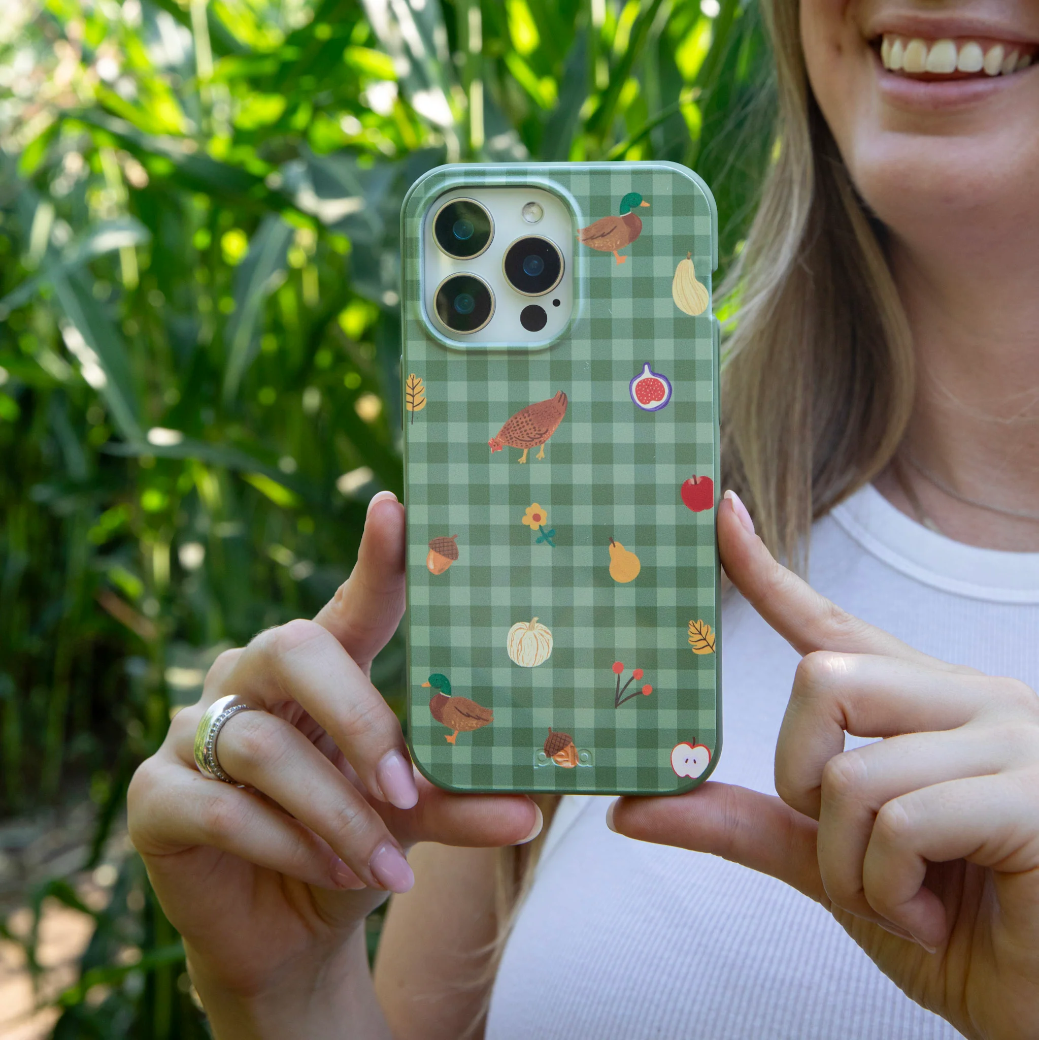 Forest Floor Harvest Folk iPhone 15 Plus Case - Image 5